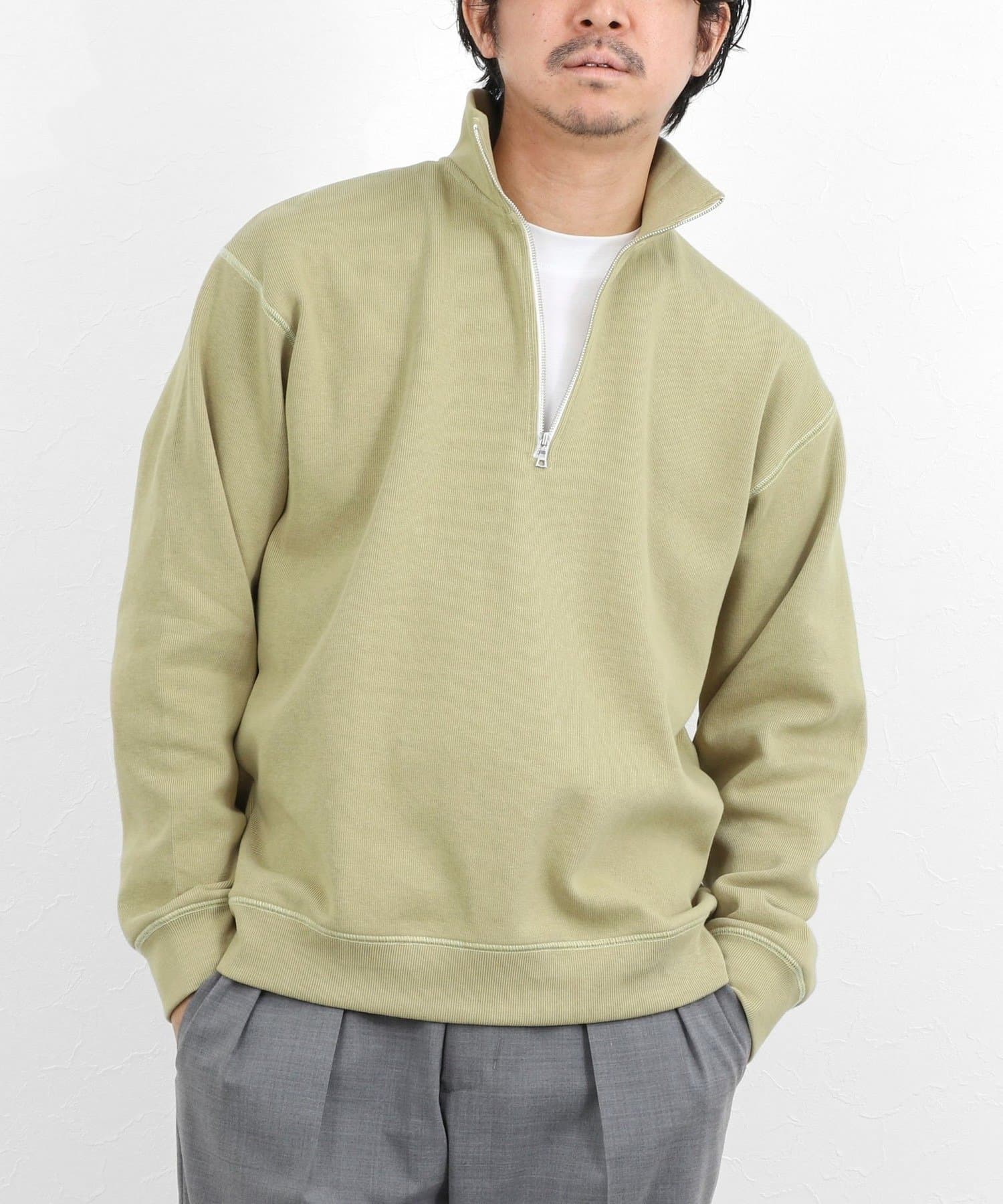 リブダンボール スタンドハーフZip 26SS | NOLLEY'S(ノーリーズ)メンズ