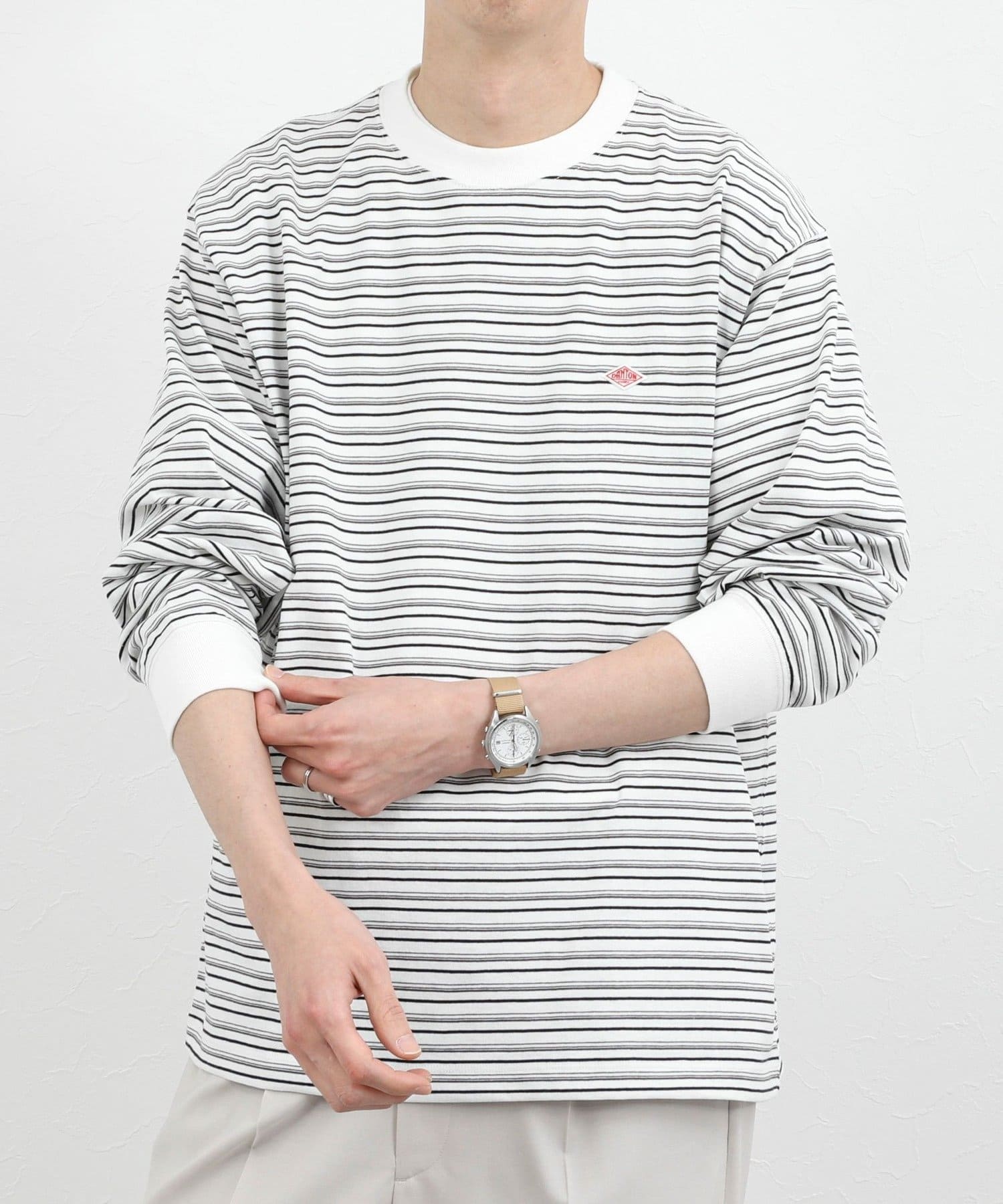 DANTON/ダントン】DT-C0200TCB STRIPE LONG SLEEVE T-SHIRT 26SS