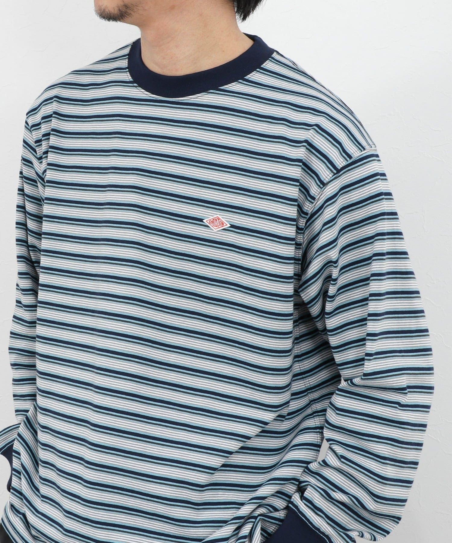 DANTON/ダントン】DT-C0200TCB STRIPE LONG SLEEVE T-SHIRT 26SS