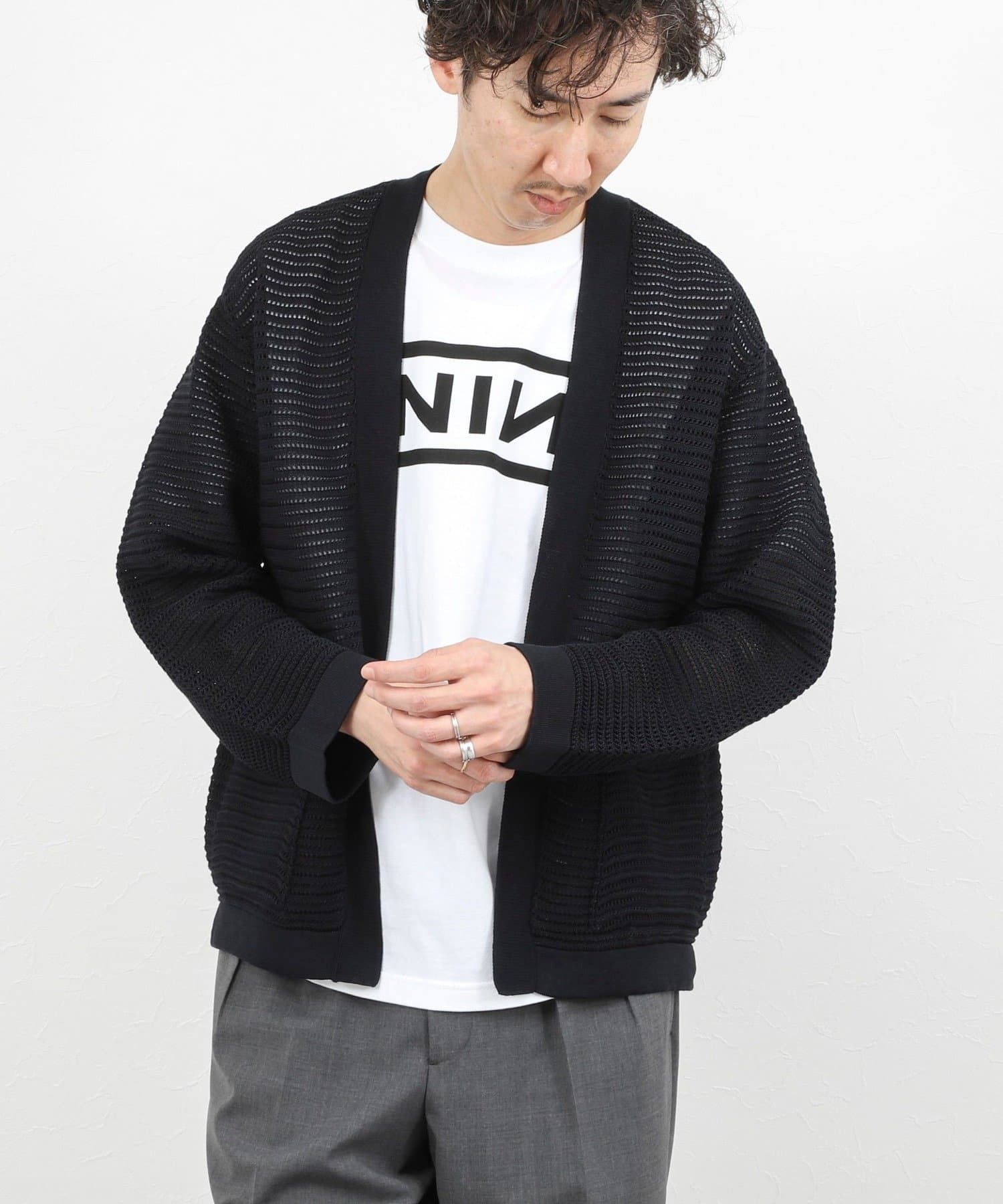BATONER/バトナー】SUMMER KNIT BUTTONLESS C/D 26SS / サマーニット