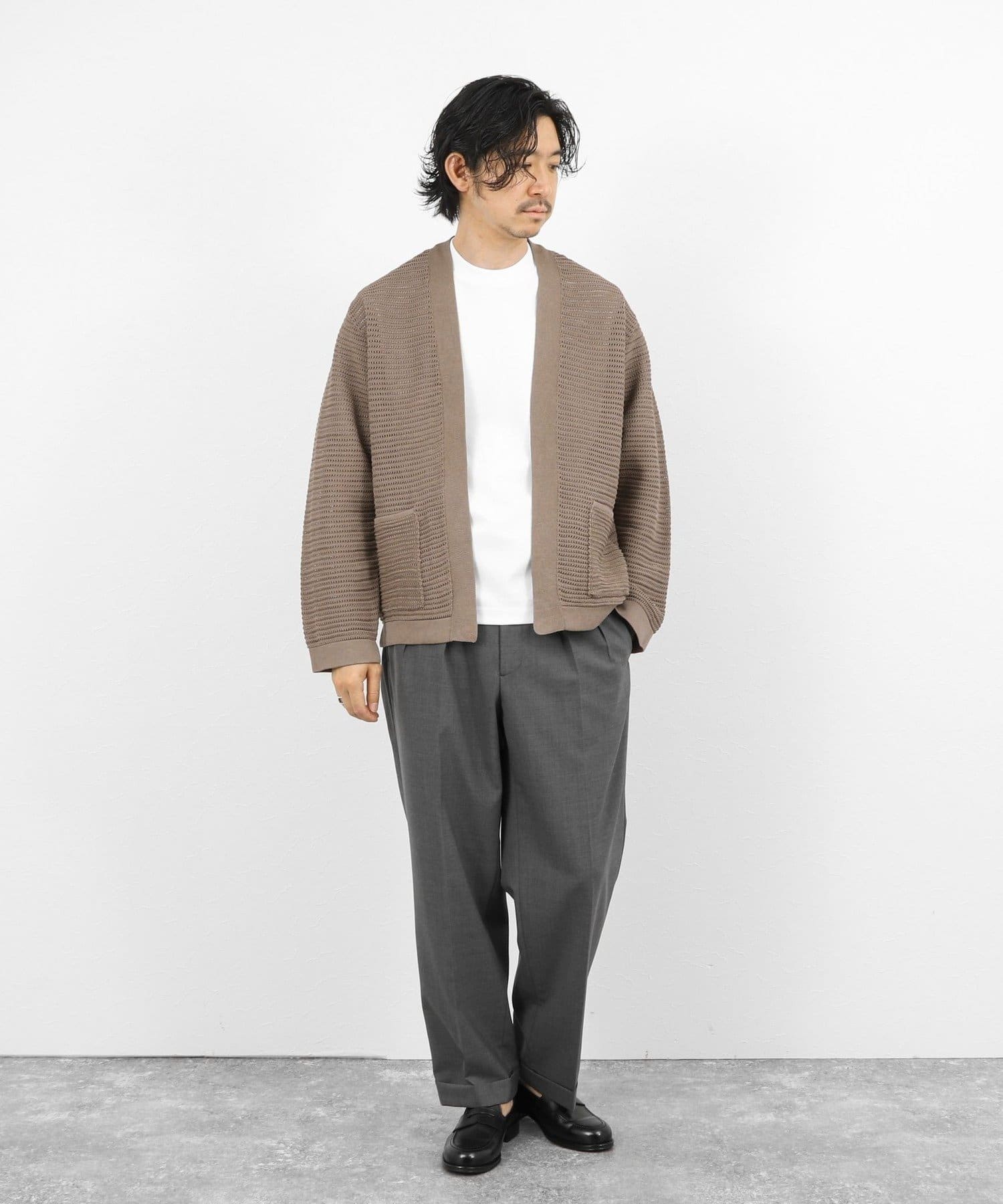 NOLLEY'S(ノーリーズ) 【BATONER/バトナー】SUMMER KNIT BUTTONLESS C/D 26SS / サマーニットボタンレスカーディガン