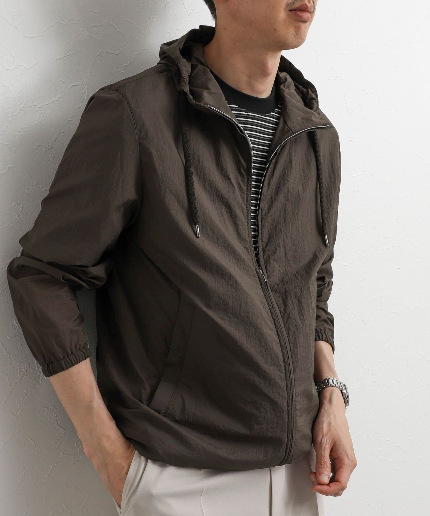 NOLLEY'S(ノーリーズ) 【HERNO】MICRO RIPSTOP NYLON HOODIE 26SS