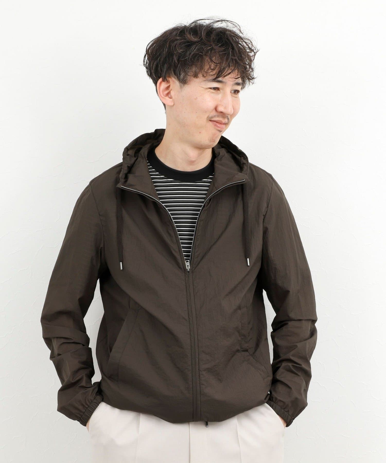 NOLLEY'S(ノーリーズ) 【HERNO】MICRO RIPSTOP NYLON HOODIE 26SS