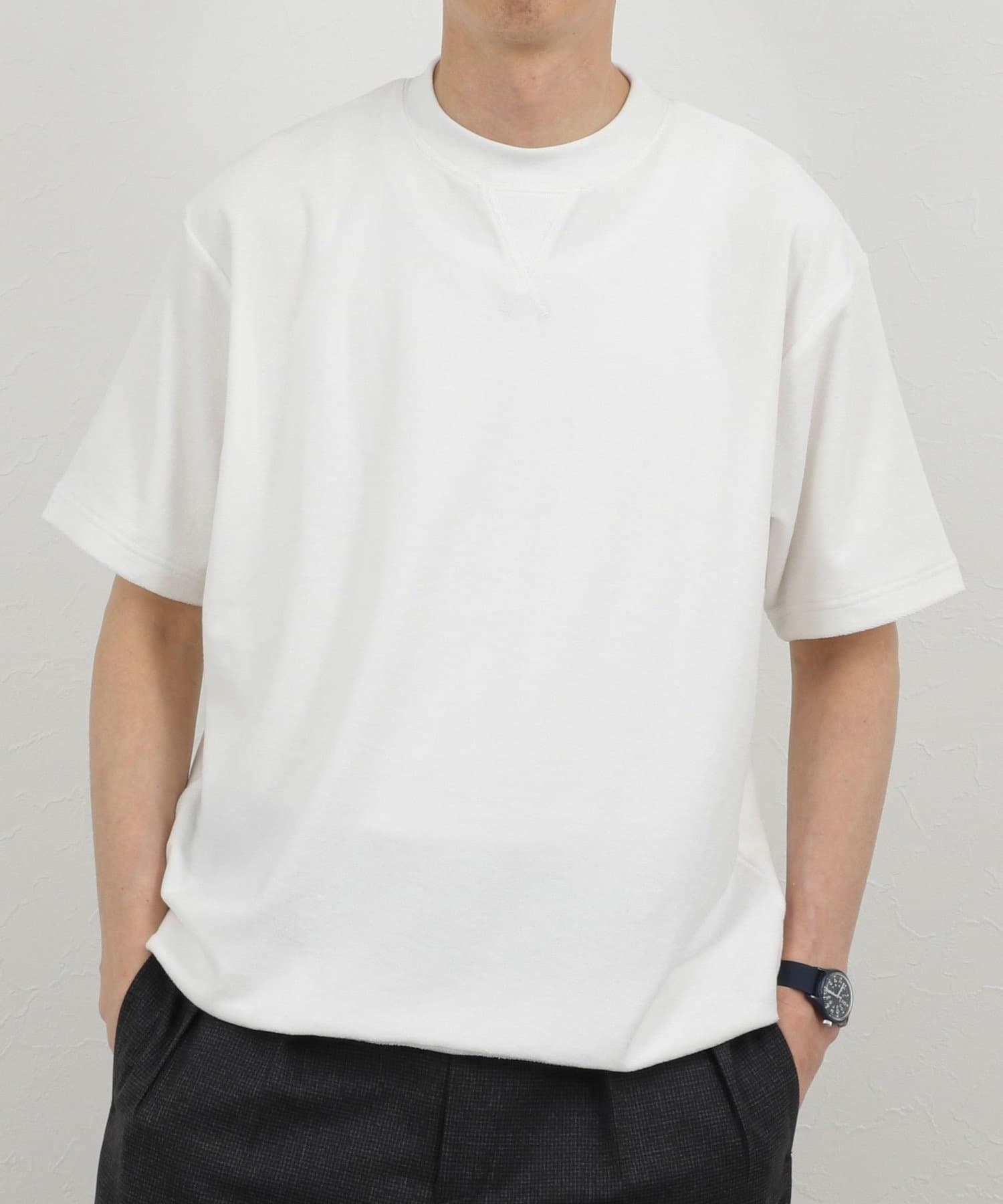 NOLLEY'S(ノーリーズ) 《セットアップ対応》Vガゼット パイルTシャツ 26SS