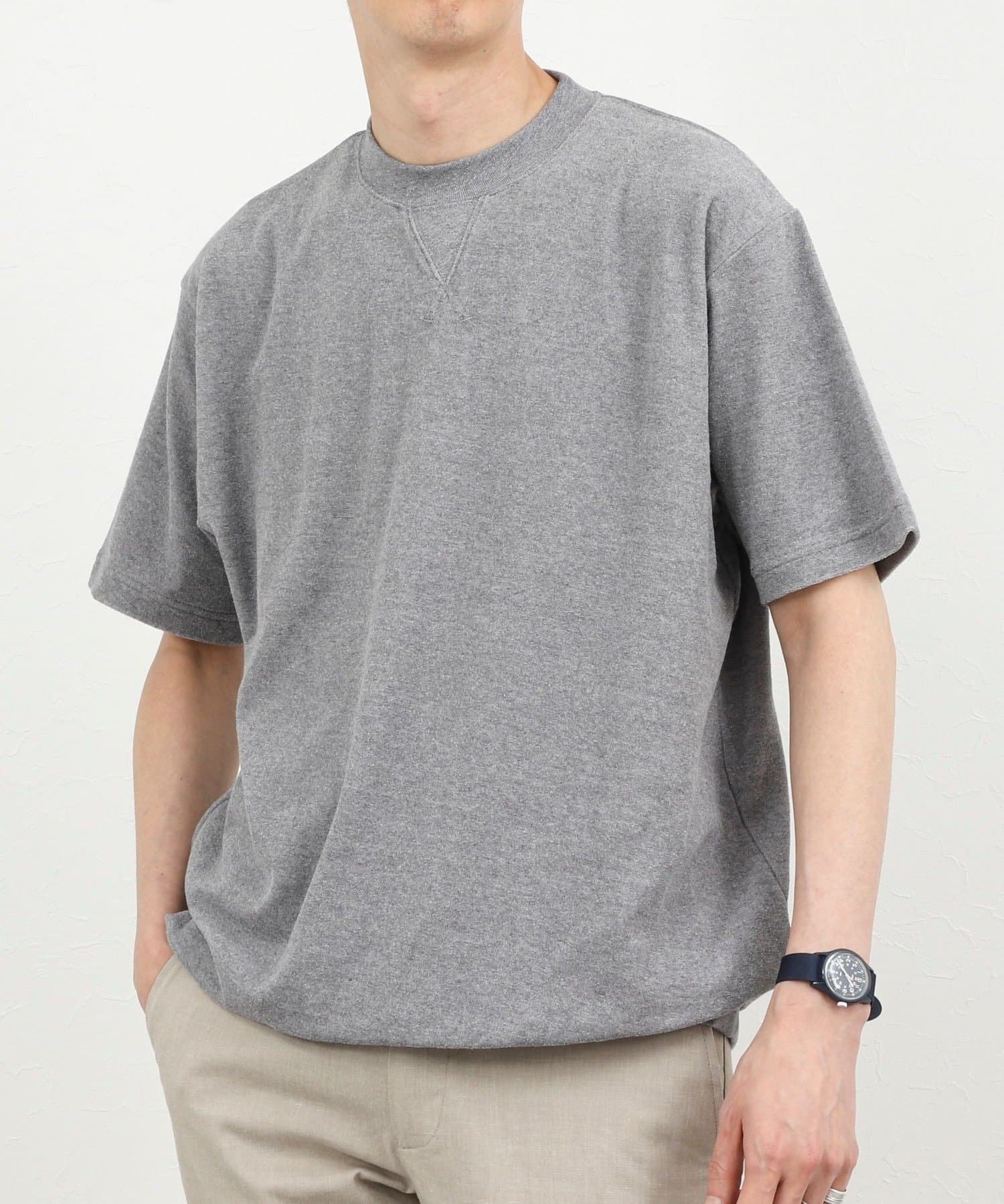 NOLLEY'S(ノーリーズ) 《セットアップ対応》Vガゼット パイルTシャツ 26SS