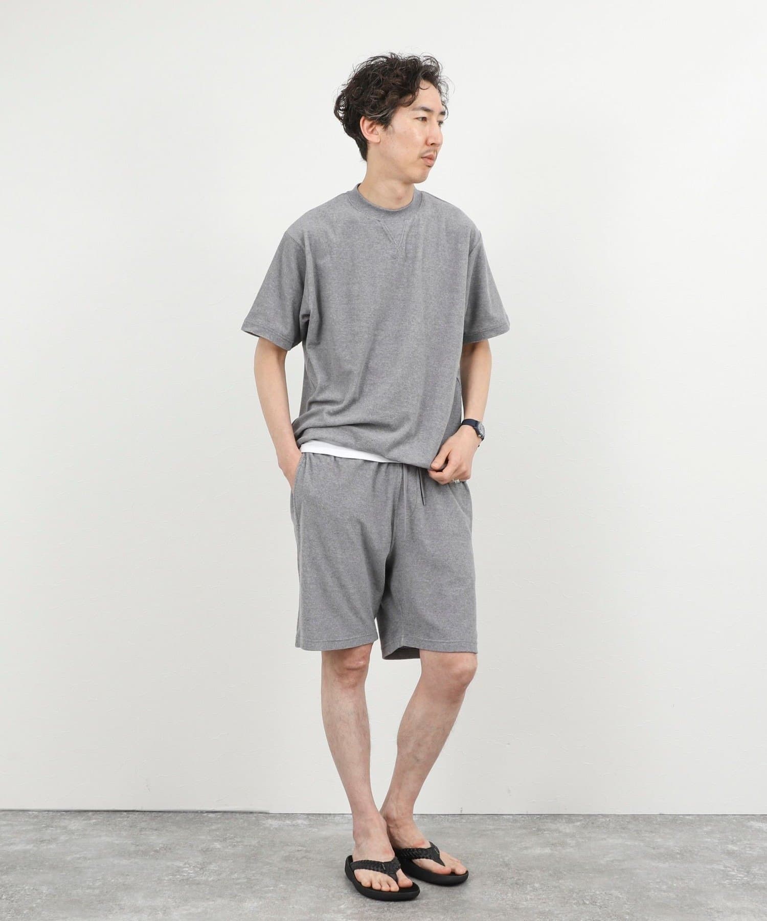 NOLLEY'S(ノーリーズ) 《セットアップ対応》Vガゼット パイルTシャツ 26SS