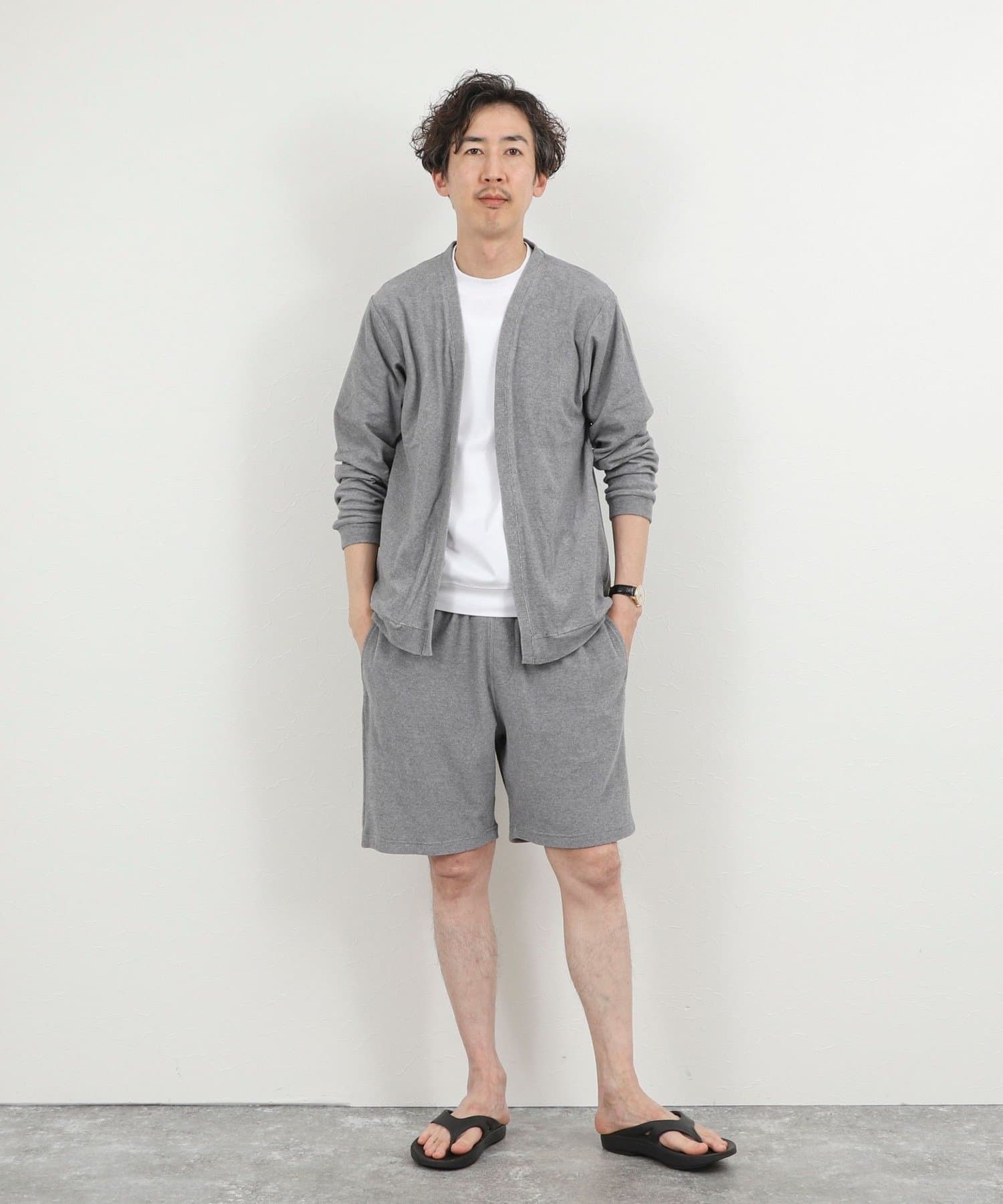 NOLLEY'S(ノーリーズ) 《セットアップ対応》ボタンレス パイルカーディガン 26SS