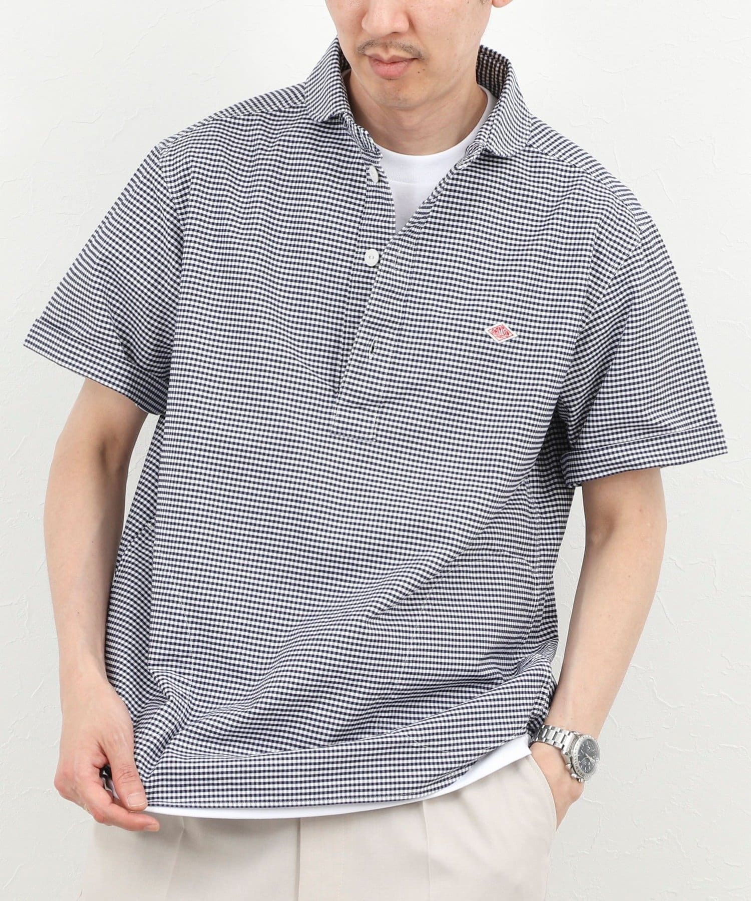 NOLLEY'S(ノーリーズ) 【DANTON/ダントン】ROUND COLLAR P.O SHIRT SS 26SS（DT-B0284 OXP）