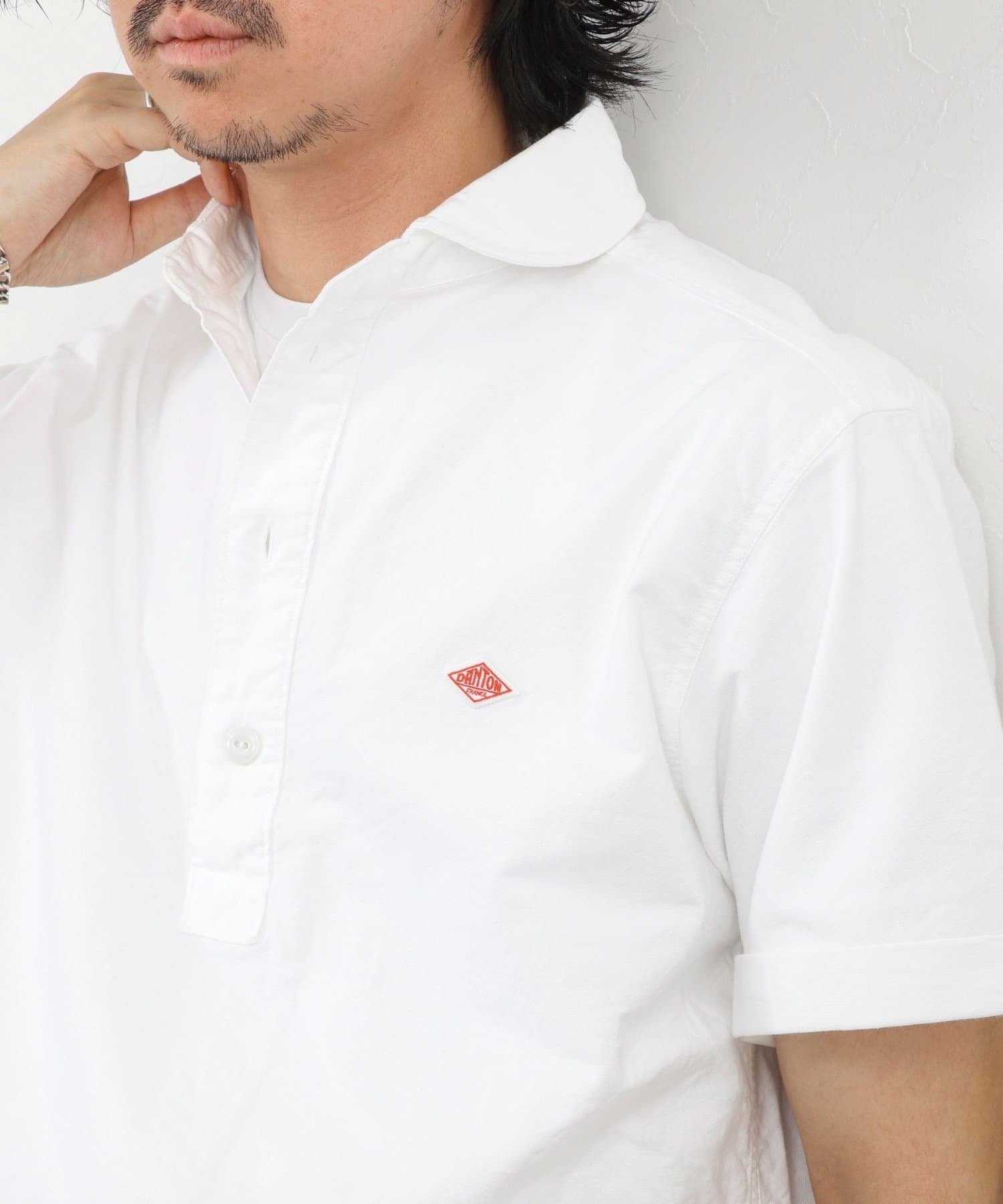 NOLLEY'S(ノーリーズ) 【DANTON/ダントン】ROUND COLLAR P.O SHIRT SS 26SS（DT-B0284 SOX）