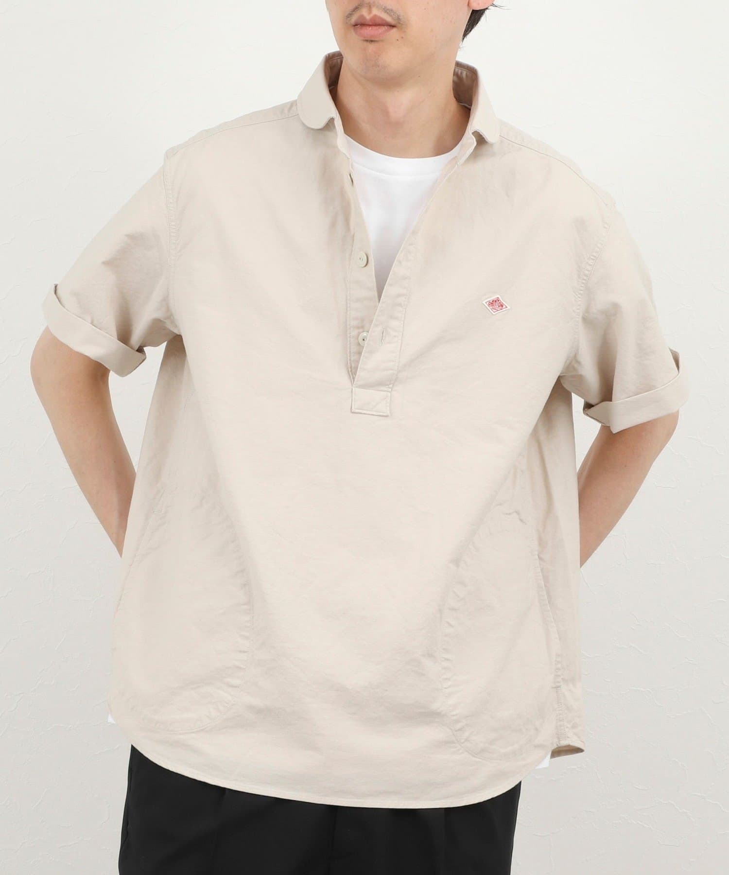 DANTON/ダントン】ROUND COLLAR P.O SHIRT SS 26SS（DT-B0284 SOX