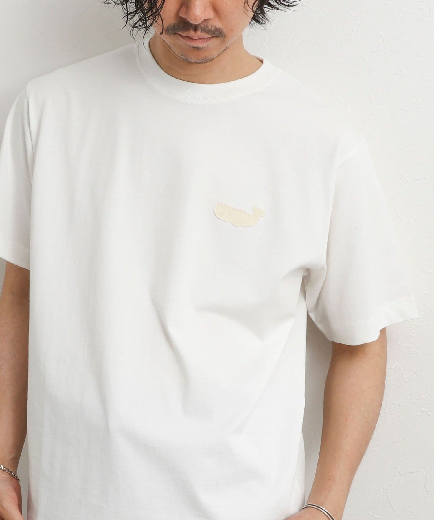 NOLLEY'S(ノーリーズ) クジラアップリケTシャツ 26SS