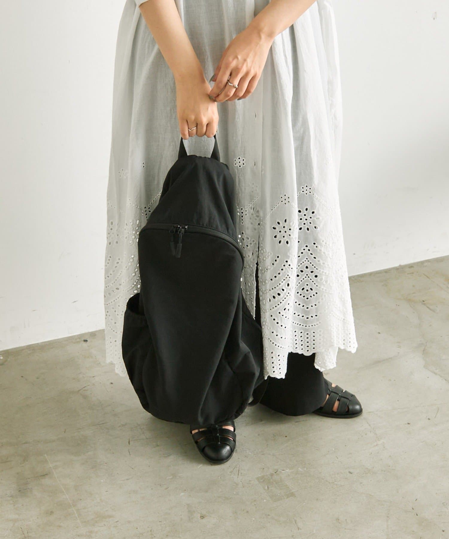 ear PAPILLONNER(イア パピヨネ) ファブリックリュック《A4サイズ対応》