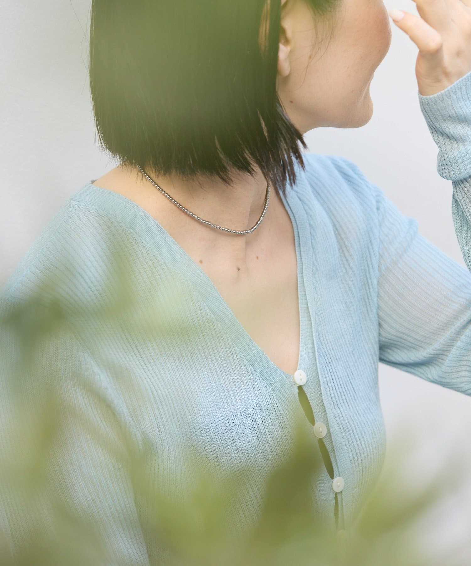 ear PAPILLONNER(イア パピヨネ) 《WEB＆一部店舗限定/金属アレルギー対応/ステンレス》シンプルビーズネックレス