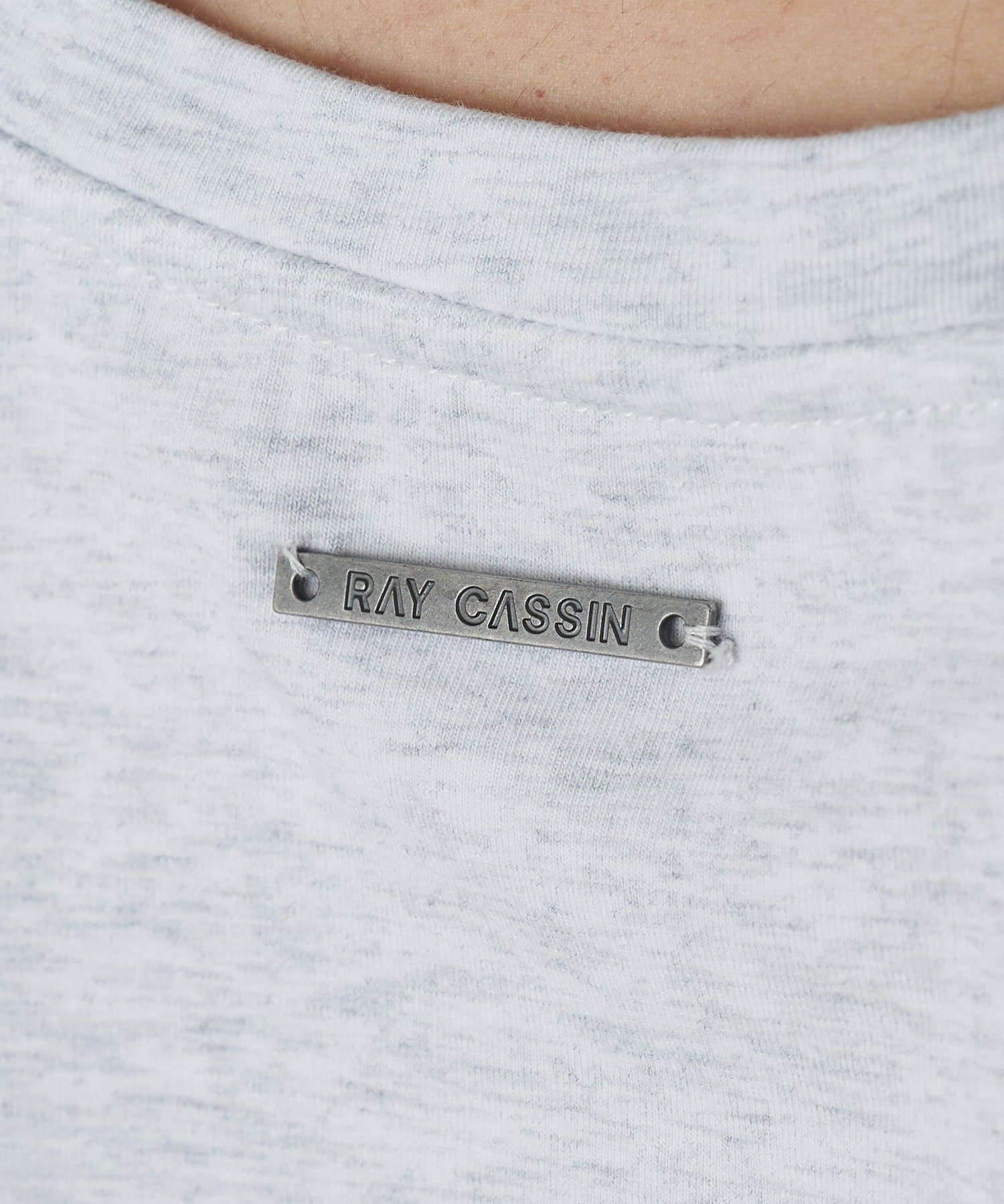RAY CASSIN(レイカズン) ラインストーンロゴチビTシャツ