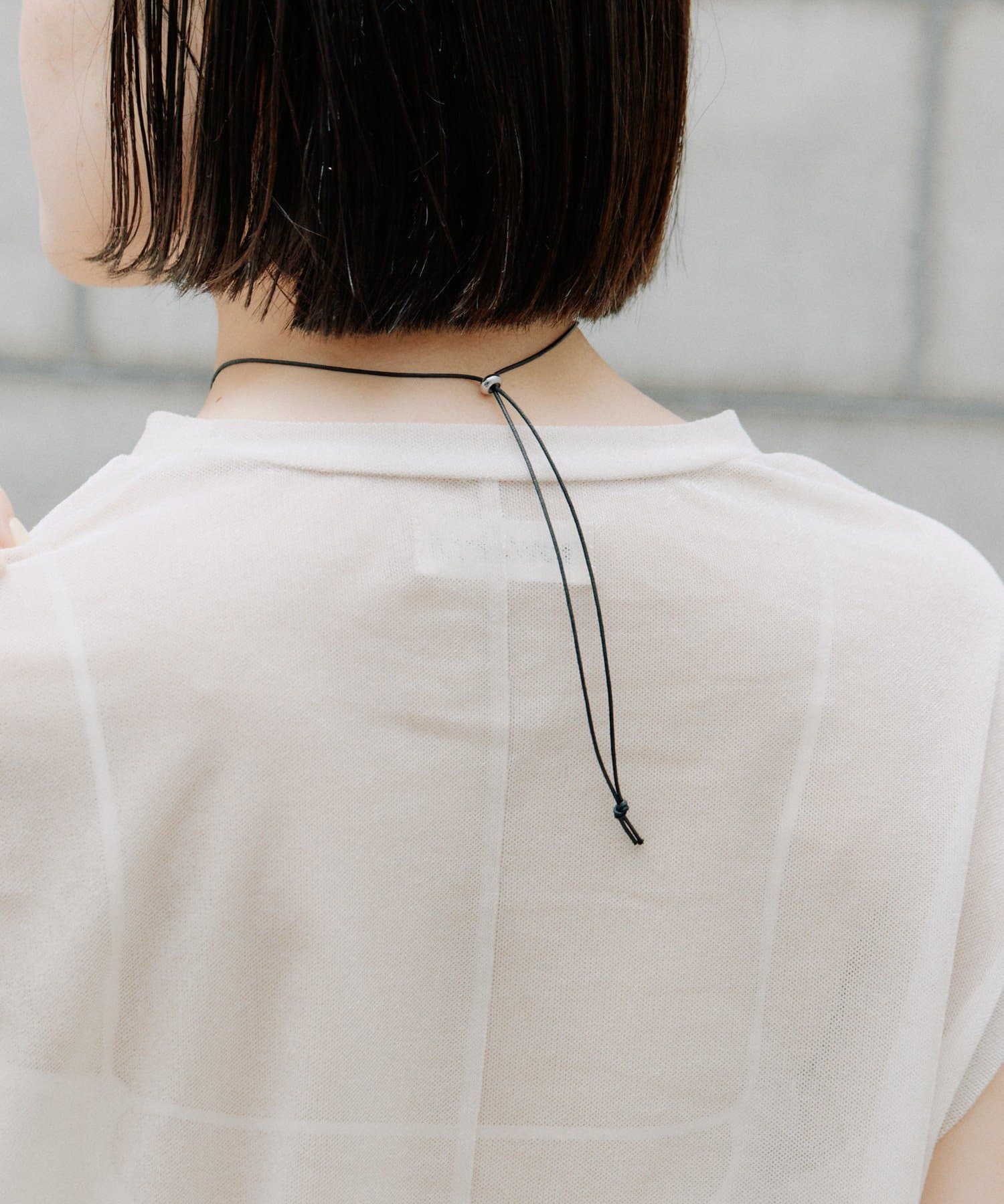 ear PAPILLONNER(イア パピヨネ) オーバルストーンネックレス