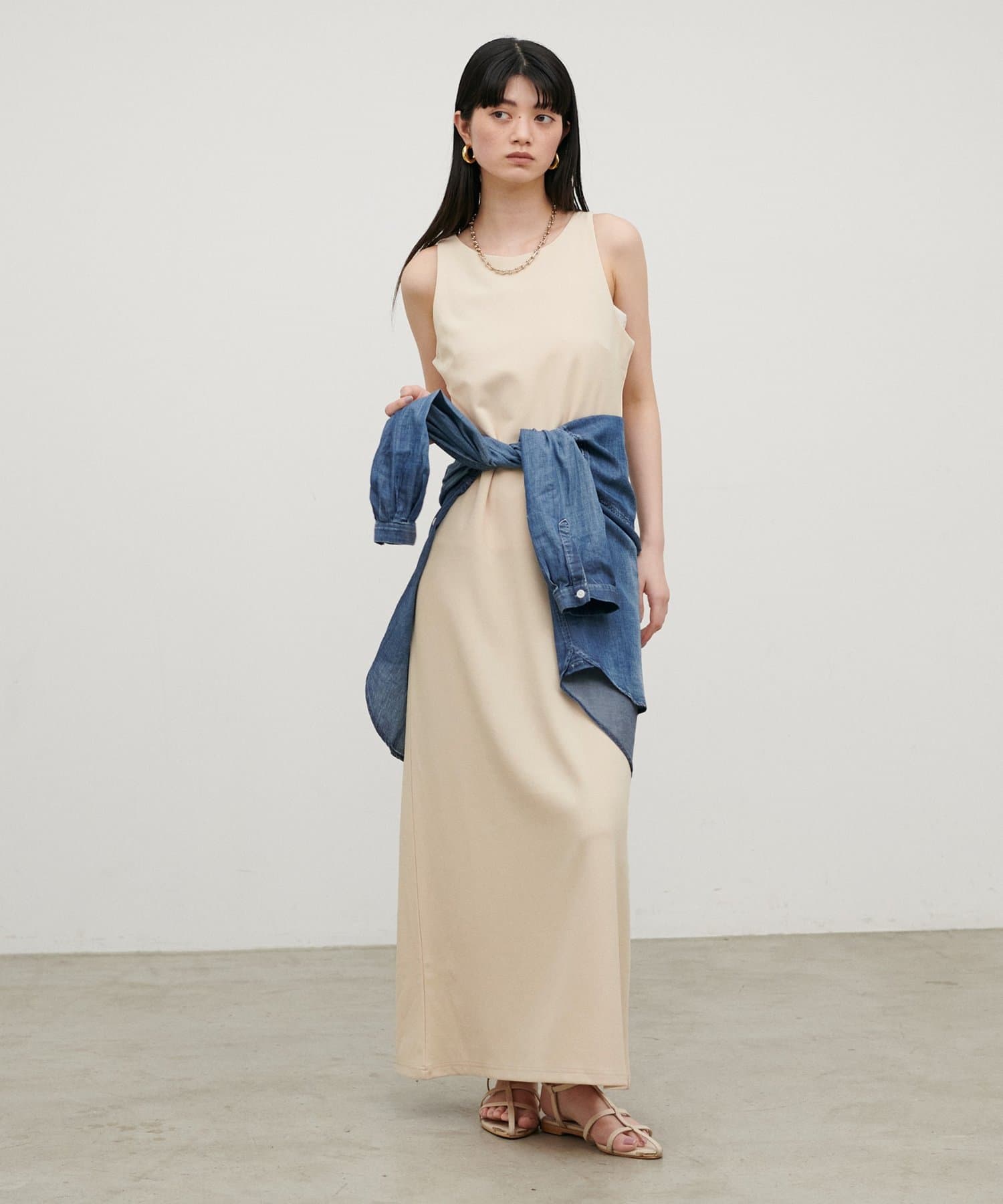 LARUTA(ラルータ) ［Web限定］マットポンチアメスリワンピ