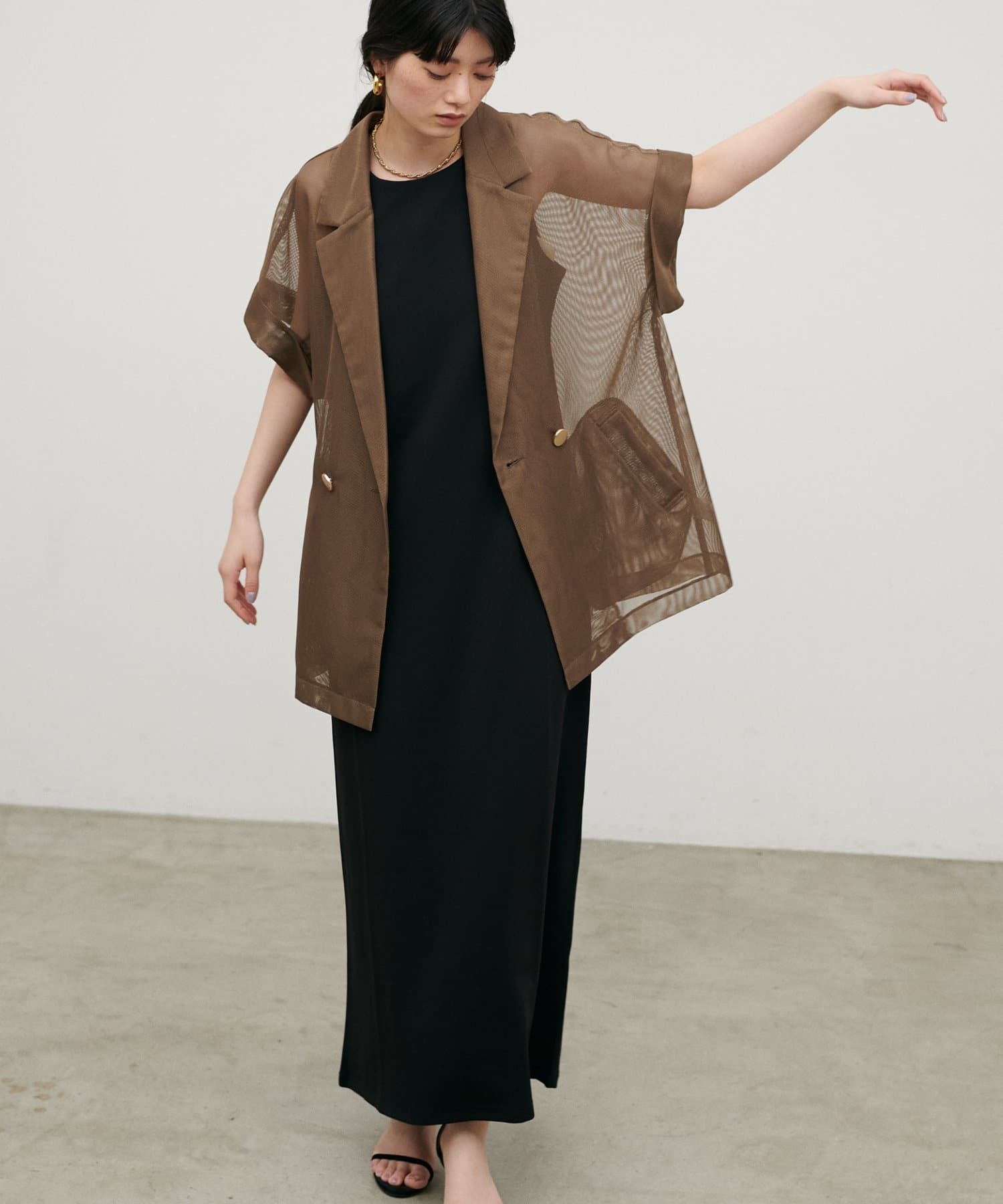 LARUTA(ラルータ) ［Web限定］マットポンチアメスリワンピ