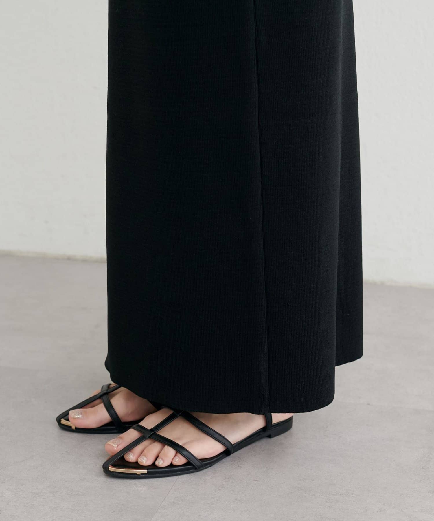 LARUTA(ラルータ) シンプルストレートニットスカート