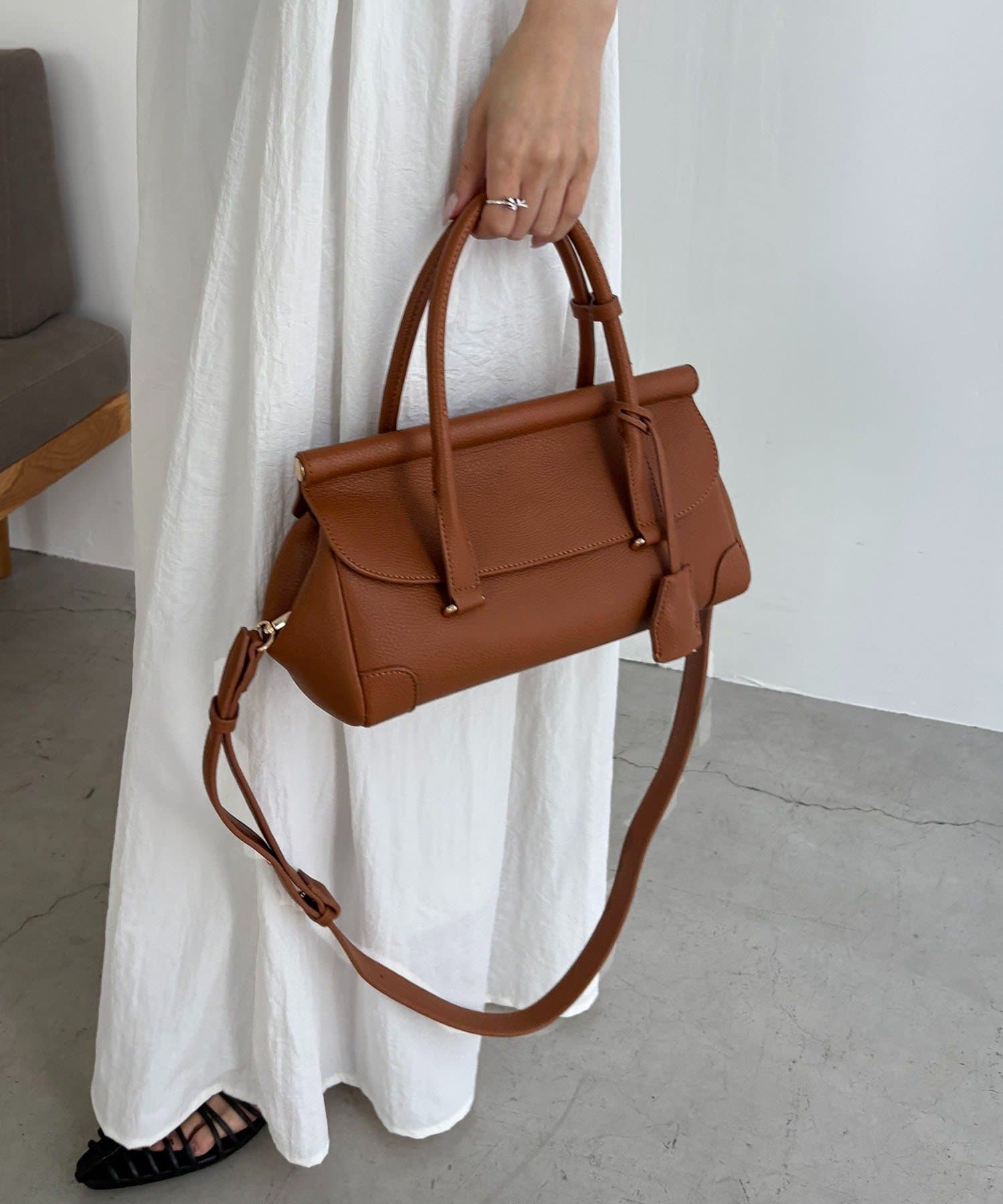 CAPRICIEUX LE'MAGE(カプリシュレマージュ) 2WAYフラップボストンBAG