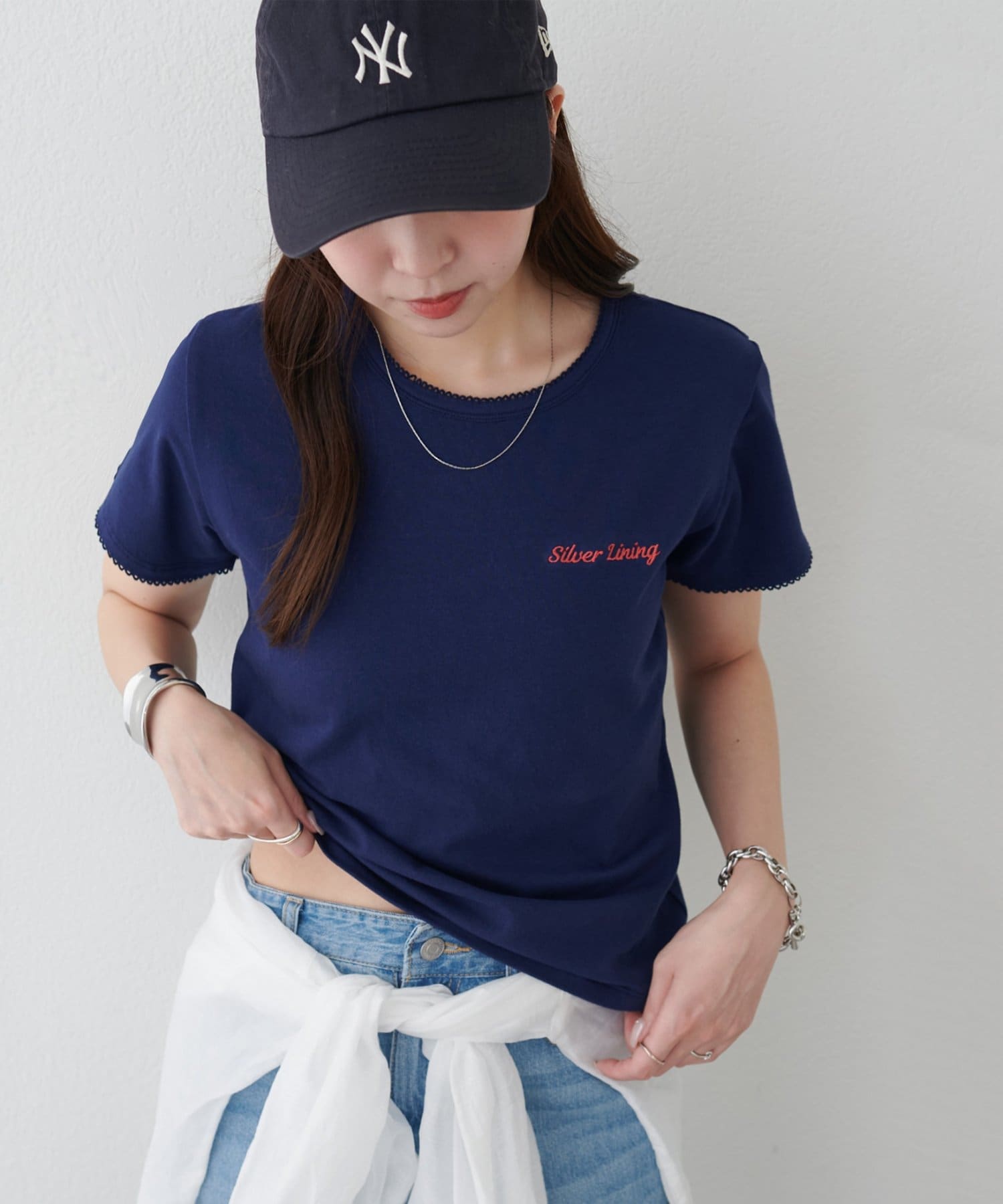 DISCOAT(ディスコート) 【WEB限定】ピコワンポイントロゴTシャツ