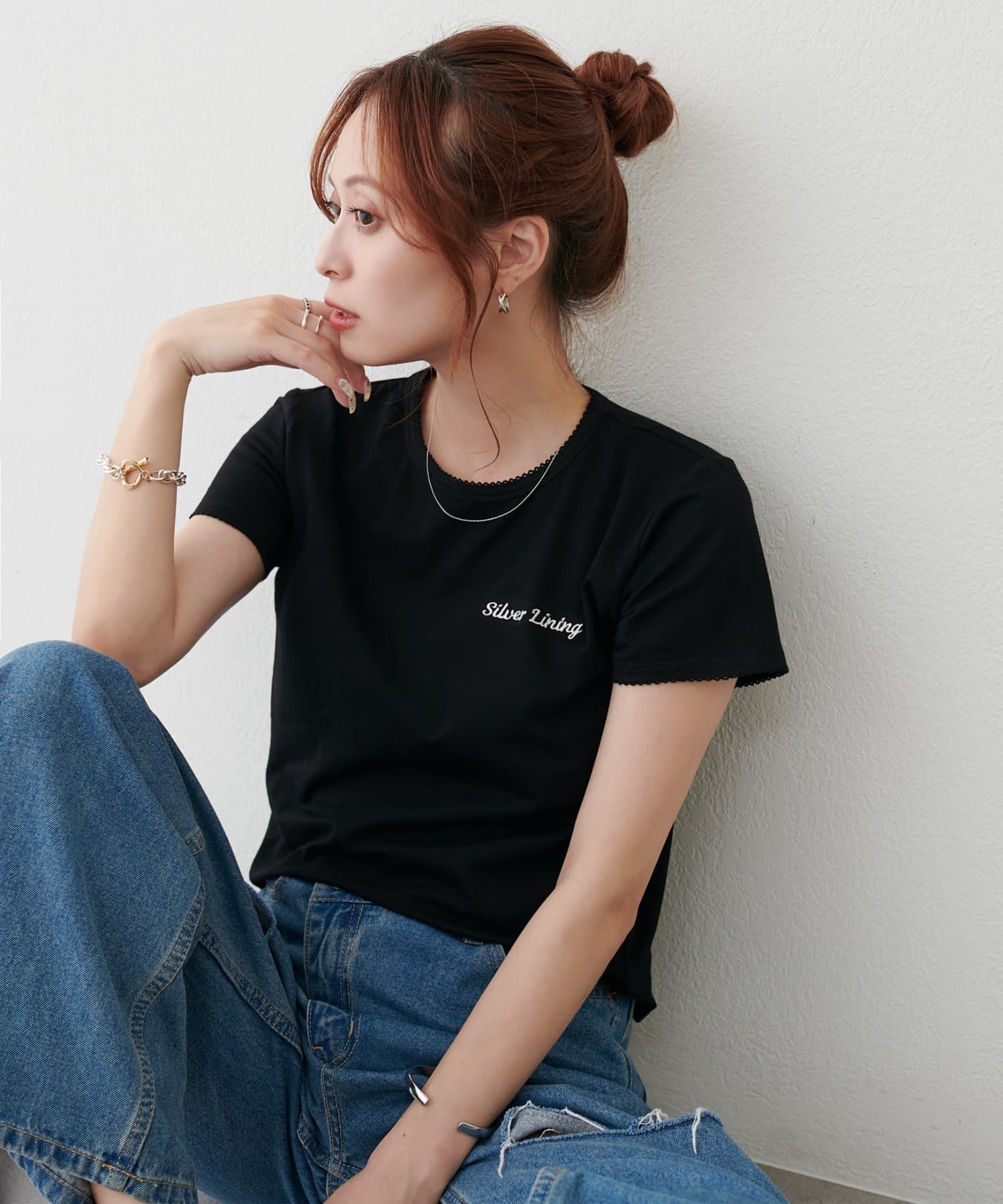 DISCOAT(ディスコート) 【WEB限定】ピコワンポイントロゴTシャツ