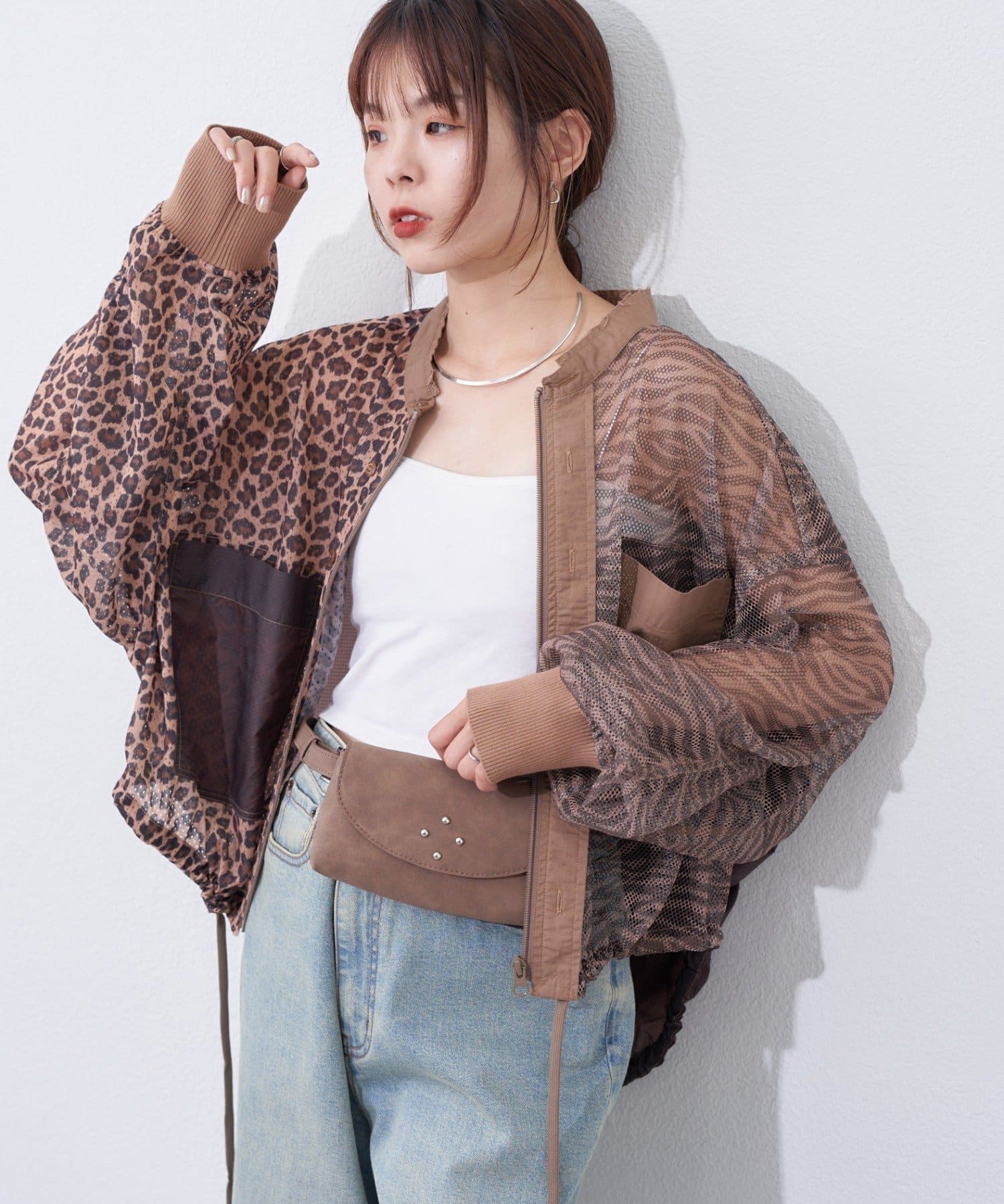 CIAOPANIC TYPY(チャオパニックティピー) 【etsinta】メッシュZIPシャツ