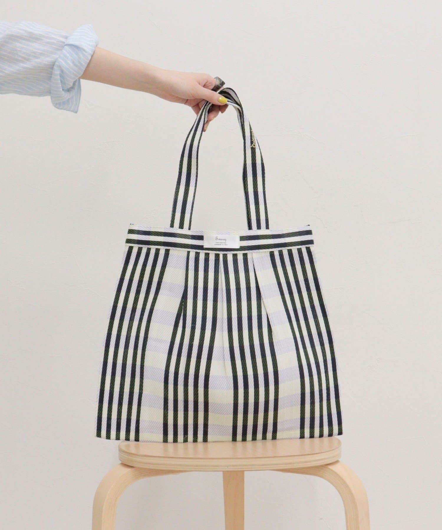 FREDY & GLOSTER(フレディ アンド グロスター) 柄チュールタックトートバッグ