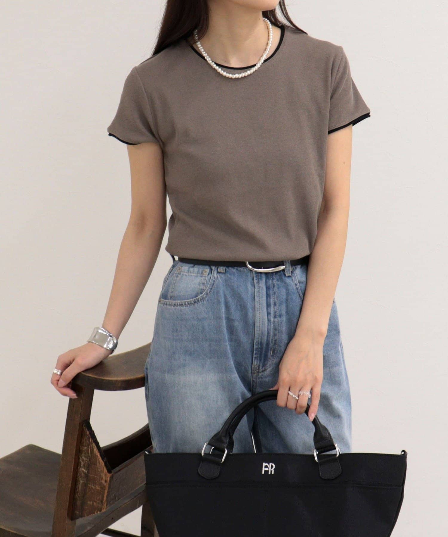 FREDY & GLOSTER(フレディ アンド グロスター) リンガー配色Tシャツ