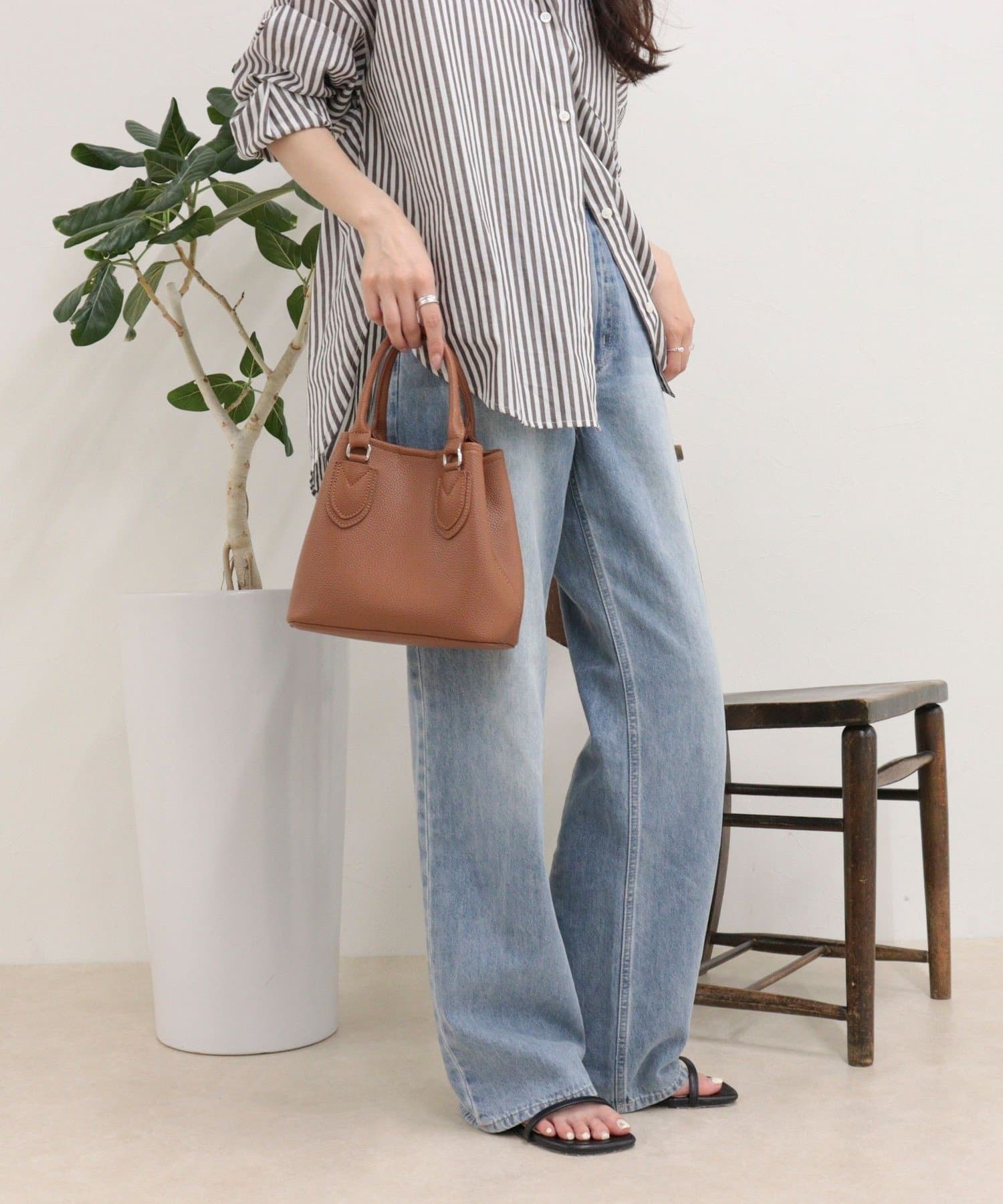 FREDY & GLOSTER(フレディ アンド グロスター) 2wayシボフェイクレザートートバッグ