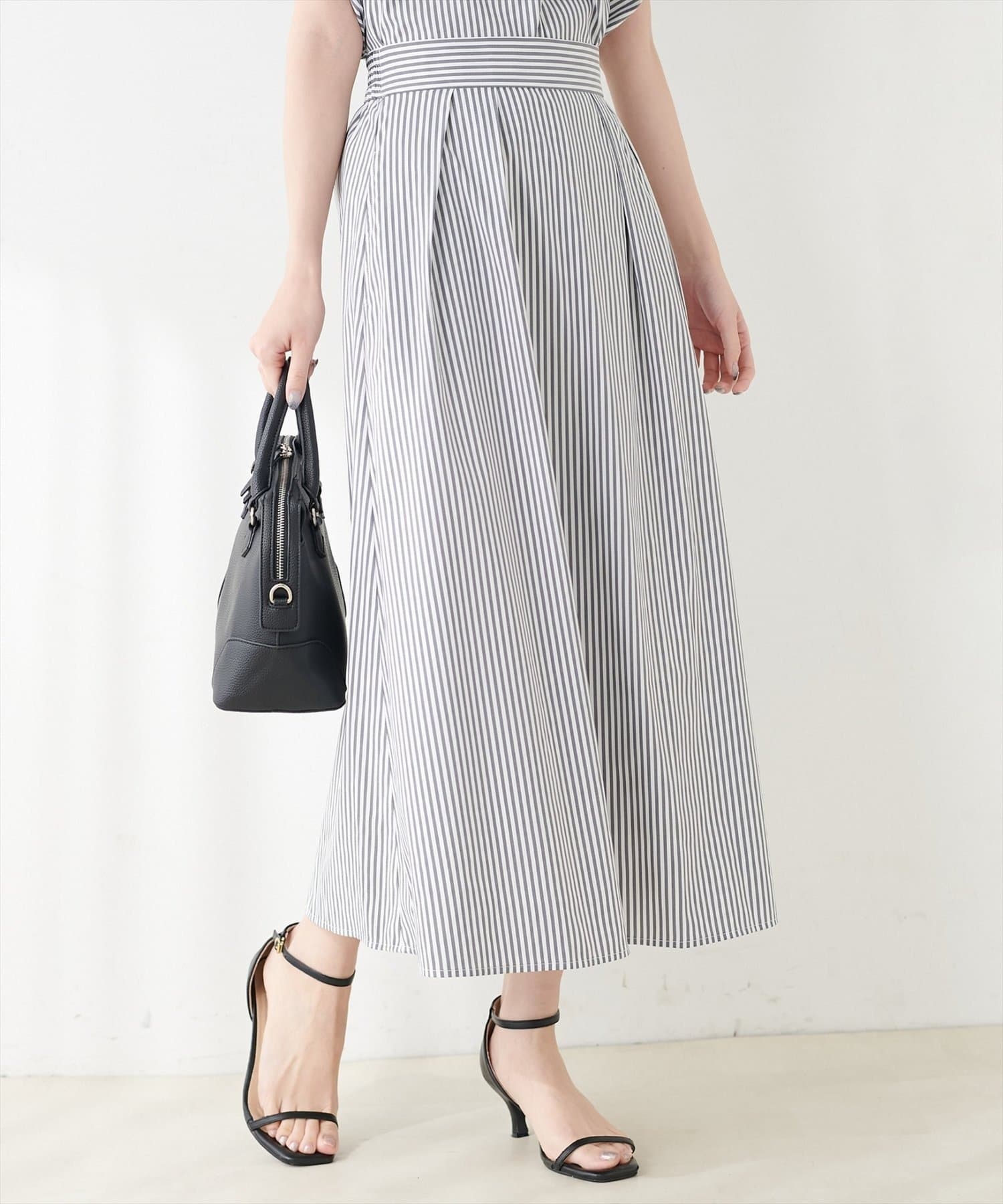 NICE CLAUP / OLIVE des OLIVE OUTLET(ナイスクラップ  / オリーブ デ オリーブ アウトレット) 【natural couture】長さ変えられる涼しげスカート