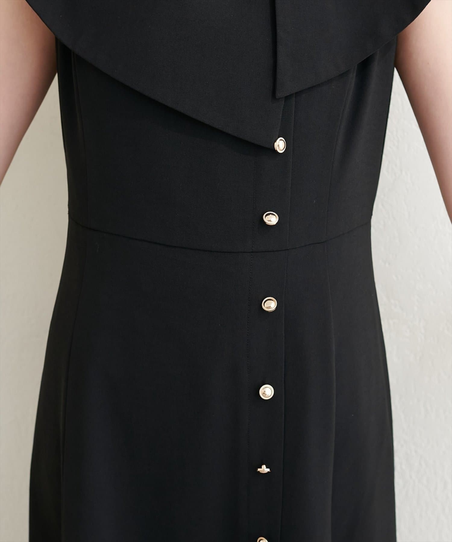 NICE CLAUP / OLIVE des OLIVE OUTLET(ナイスクラップ  / オリーブ デ オリーブ アウトレット) 【natural couture】アシメカラーオフショル風ワンピース