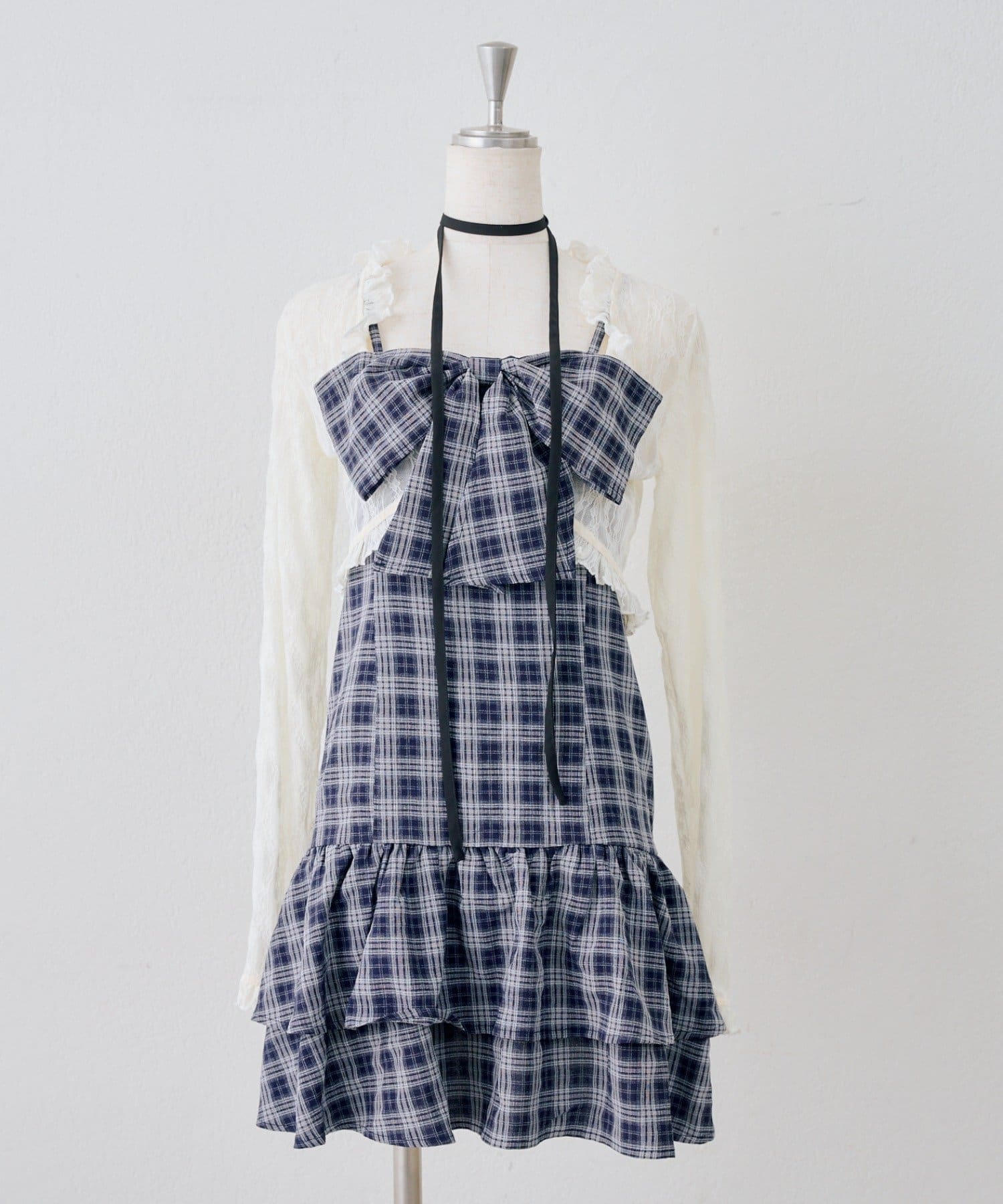 NICE CLAUP / OLIVE des OLIVE OUTLET(ナイスクラップ  / オリーブ デ オリーブ アウトレット) 【continuer 】ボレロ＆キャミリボンジャンスカ