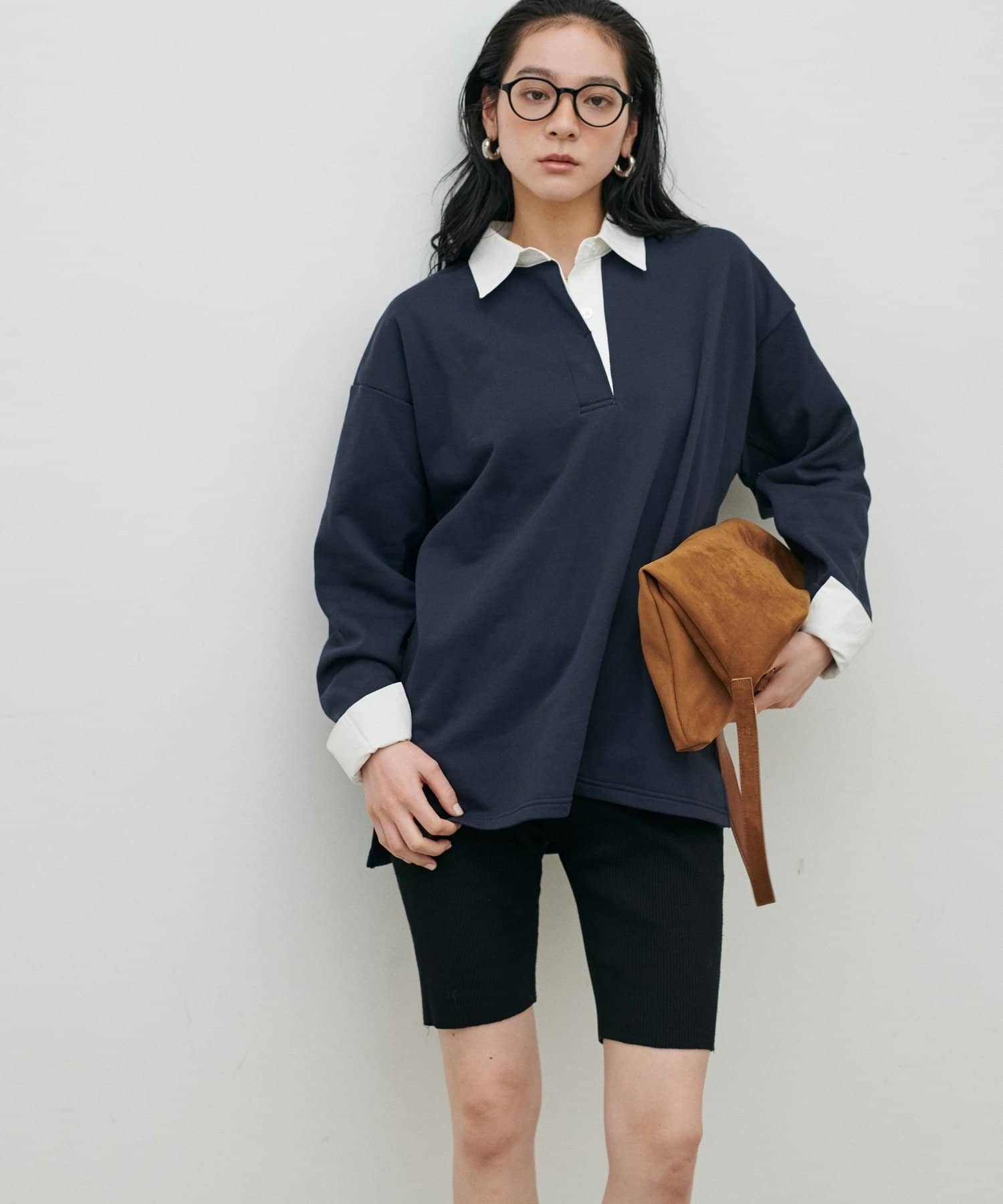 NICE CLAUP / OLIVE des OLIVE OUTLET(ナイスクラップ  / オリーブ デ オリーブ アウトレット) 【LARUTA】ポロスウェットプルオーバー