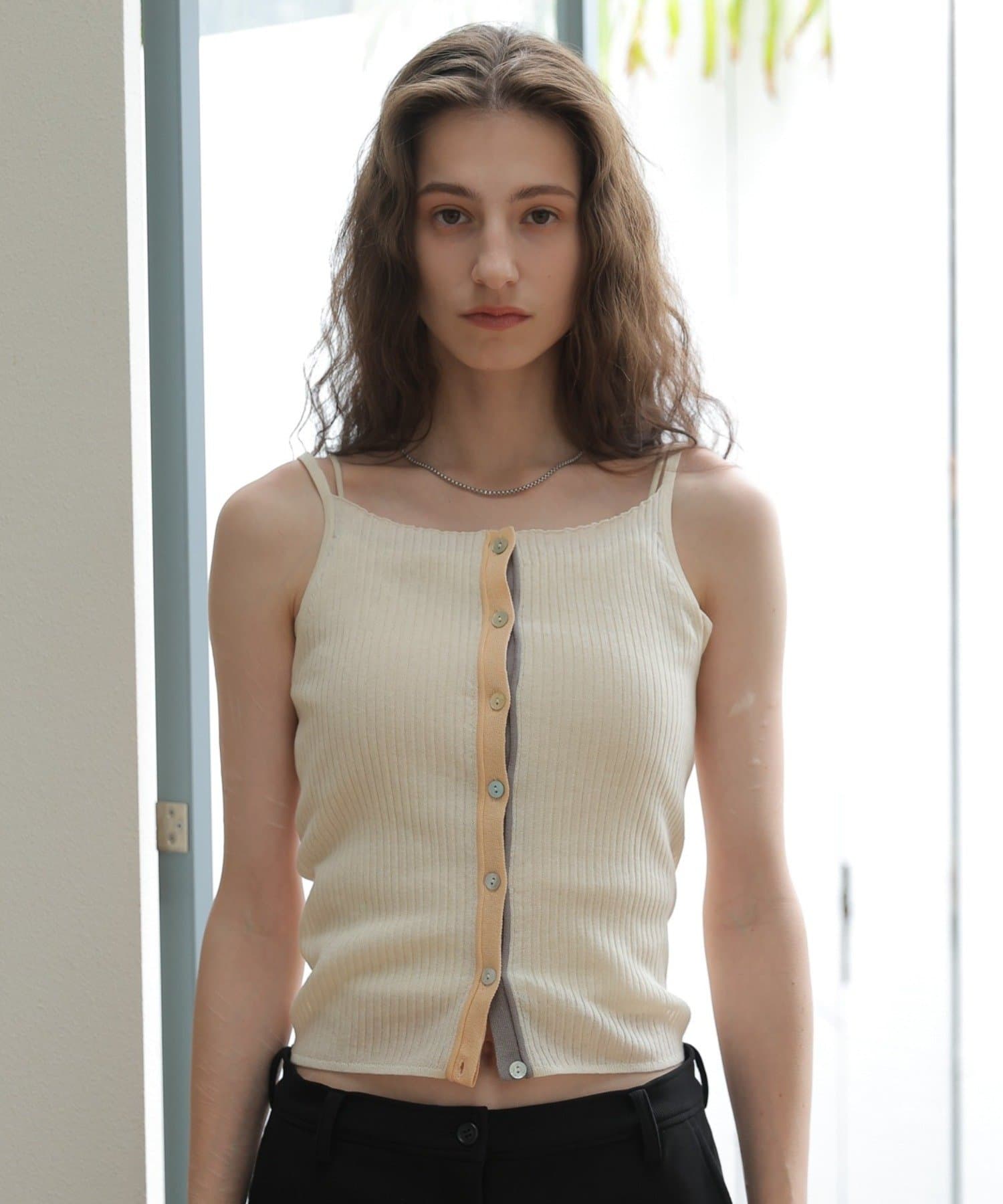 Kastane(カスタネ) 【CINAMOD】 RIB KNIT CAMISOLE