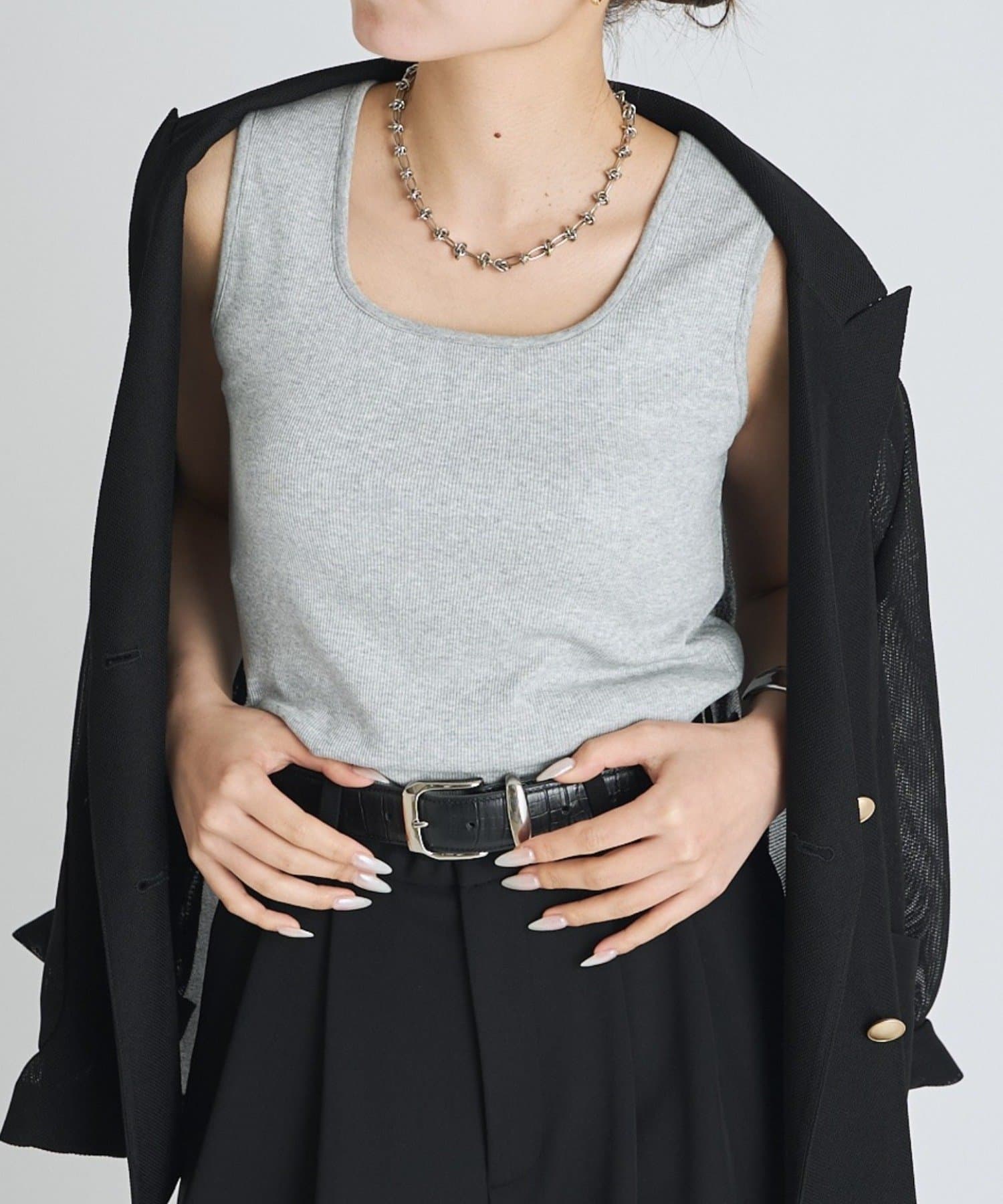 Lui's(ルイス) カップ付きリブタンクトップ