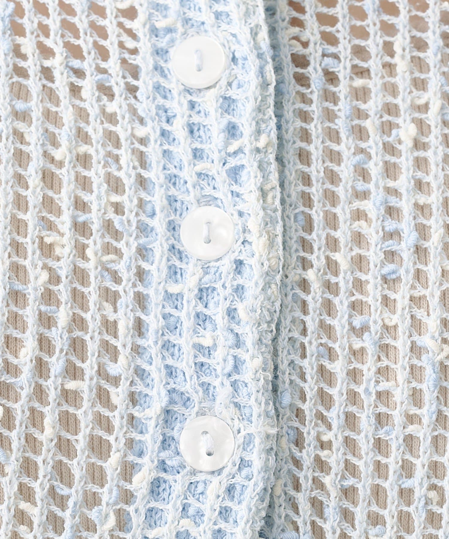 OUTLET(アウトレット) 【Kastane】襟付きメッシュワンピース