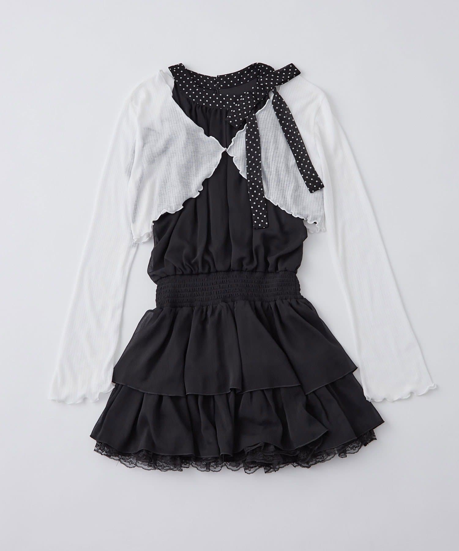 OLIVE des OLIVE(オリーブ デ オリーブ) アメスリボレロセットミニワンピ