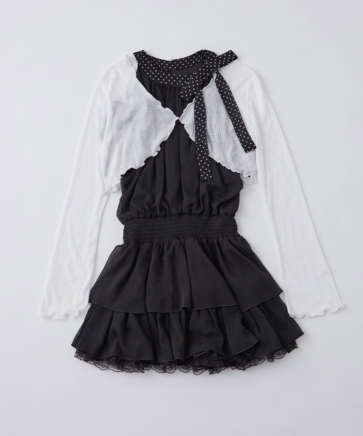 OLIVE des OLIVE(オリーブ デ オリーブ) アメスリボレロセットミニワンピ