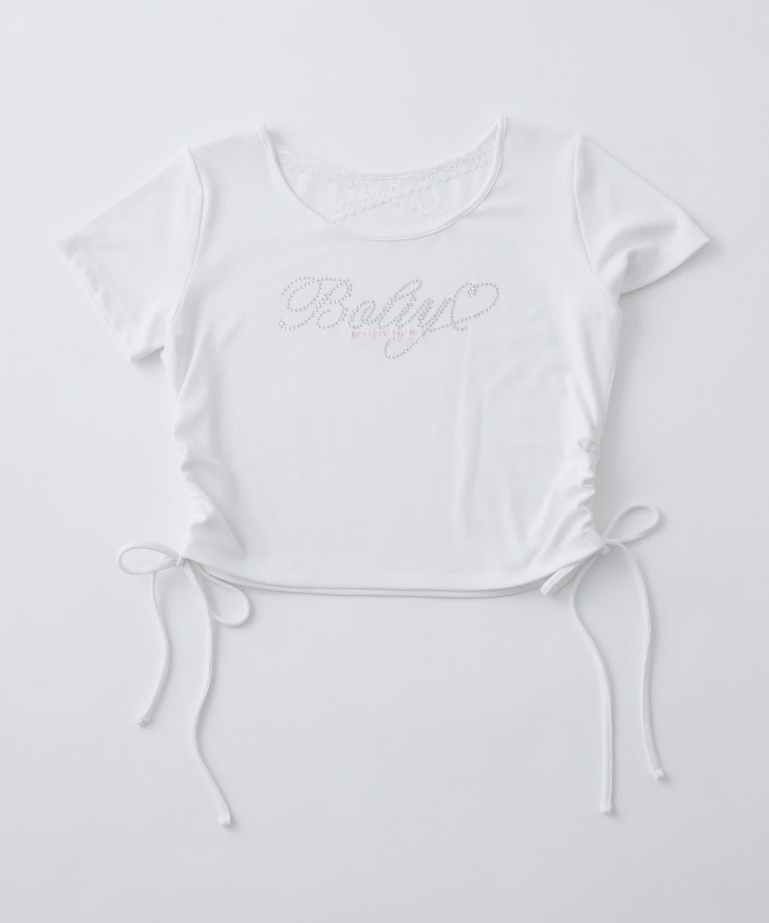 OLIVE des OLIVE(オリーブ デ オリーブ) 胸クロスドロストTシャツ