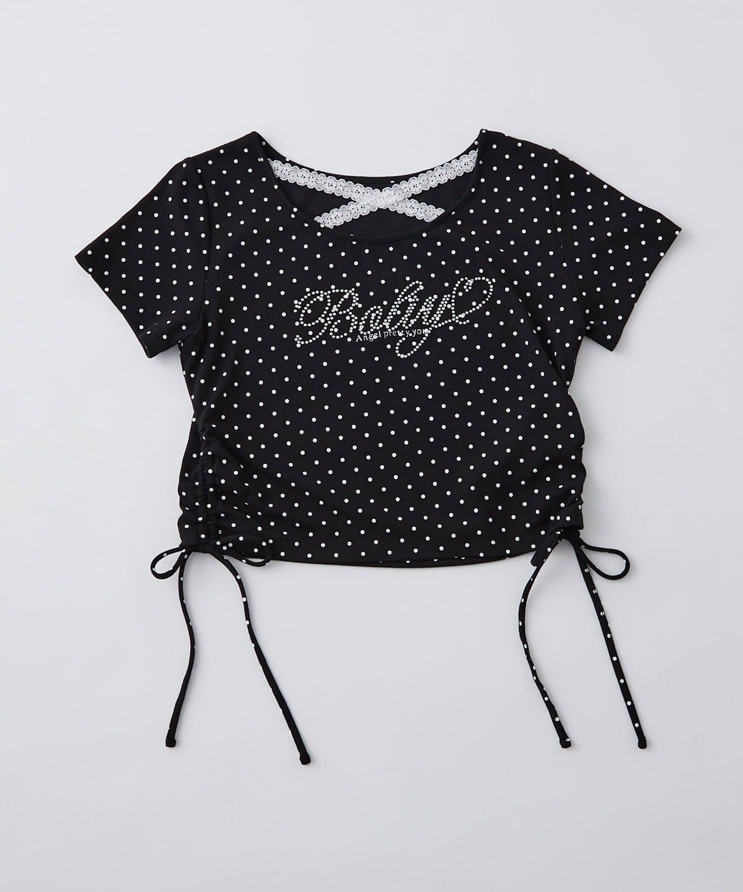 OLIVE des OLIVE(オリーブ デ オリーブ) 胸クロスドロストTシャツ