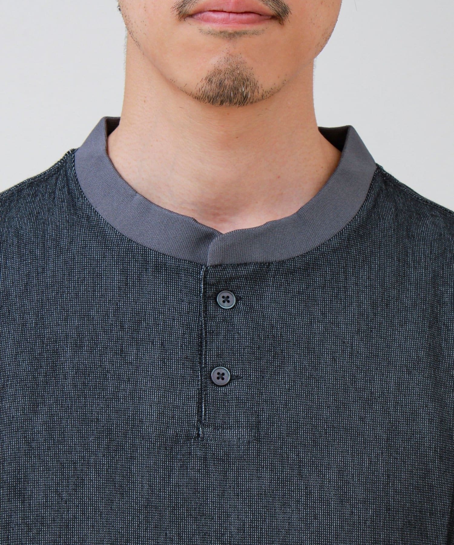 FREDY & GLOSTER(フレディ アンド グロスター) 【セットアップ対応】メッシュデニムヘンリーTEE