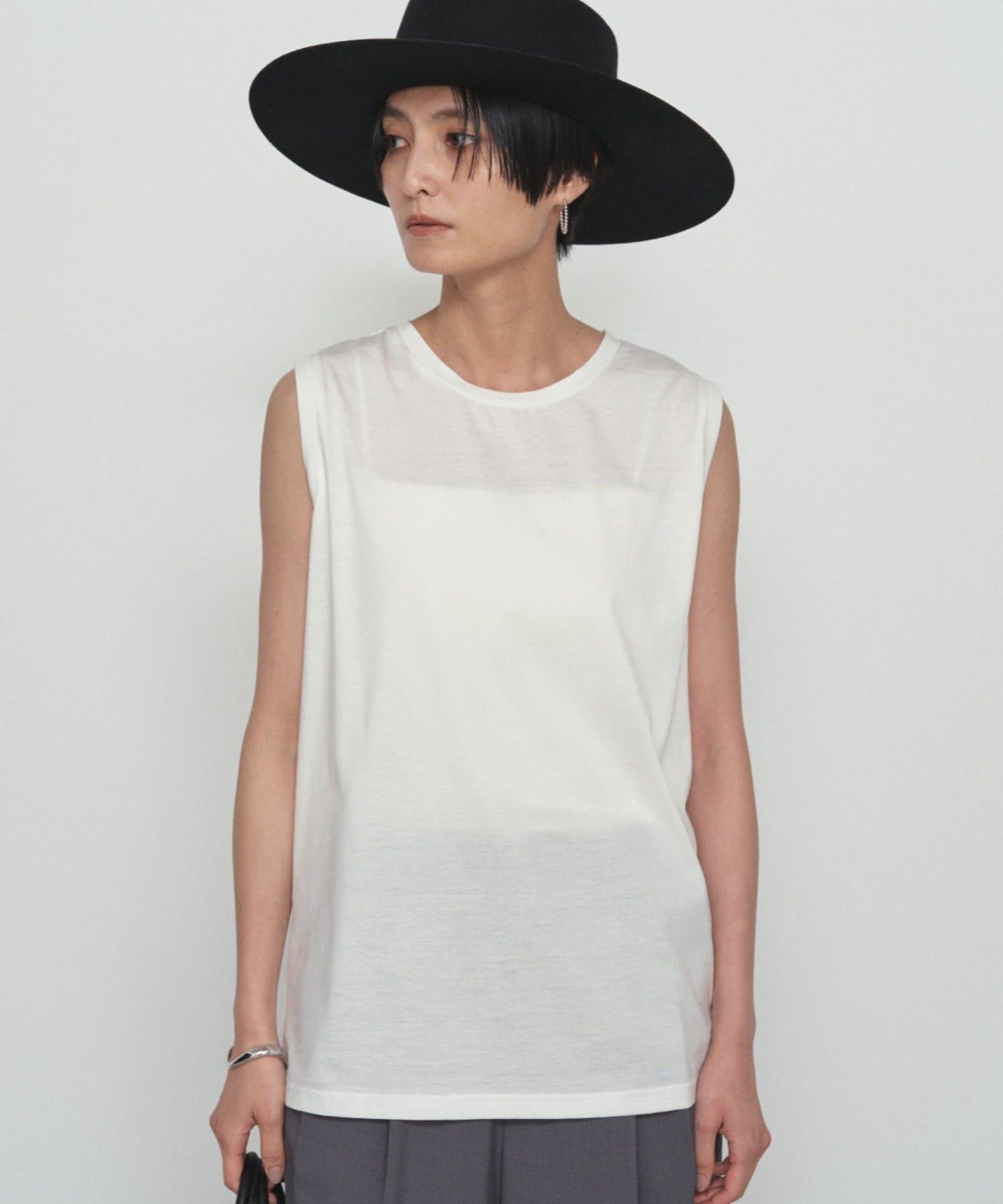 LOUNGEDRESS(ラウンジドレス) シルケットノースリカットソー