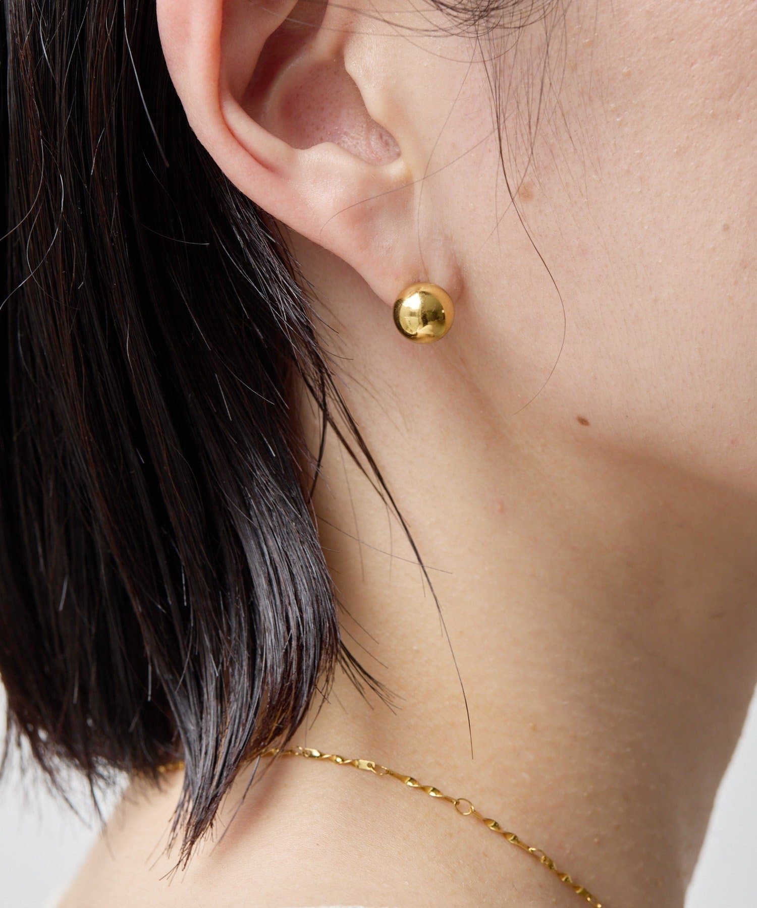ear PAPILLONNER(イア パピヨネ) 《金属アレルギー対応/ステンレス》ダブルボールピアス