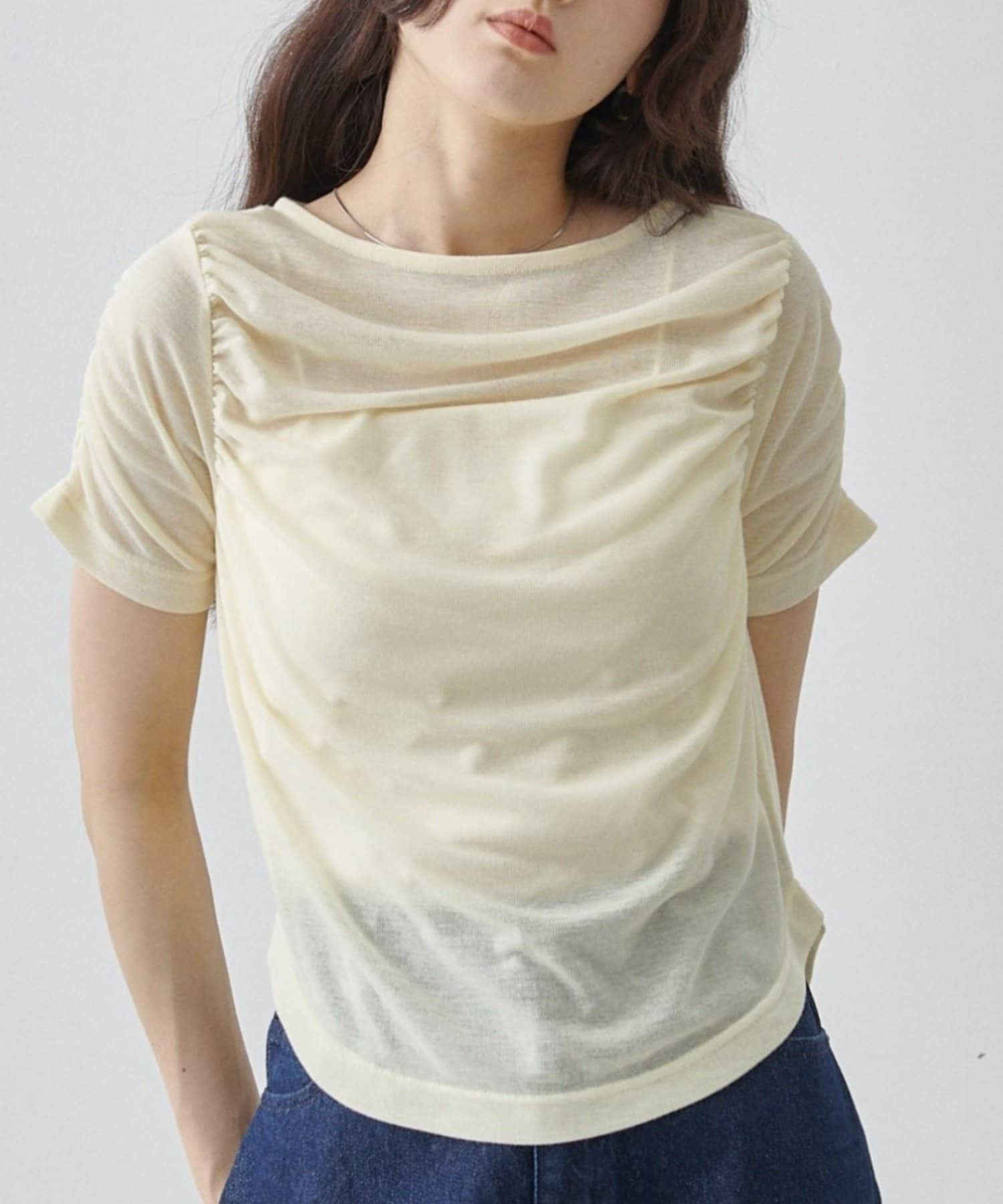 COLONY 2139(コロニー トゥーワンスリーナイン) ギャザーTシャツ