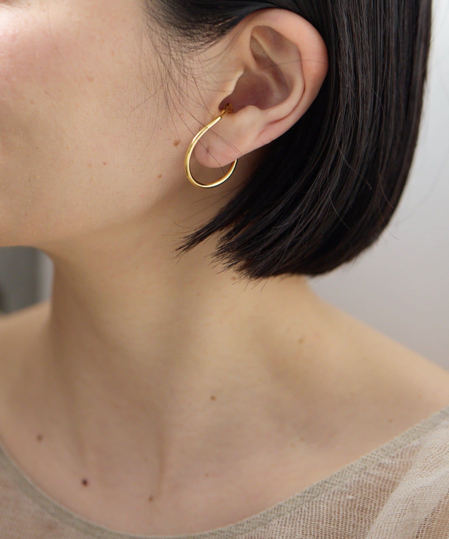 ear PAPILLONNER(イア パピヨネ) SETオーバルフープイヤーカフ