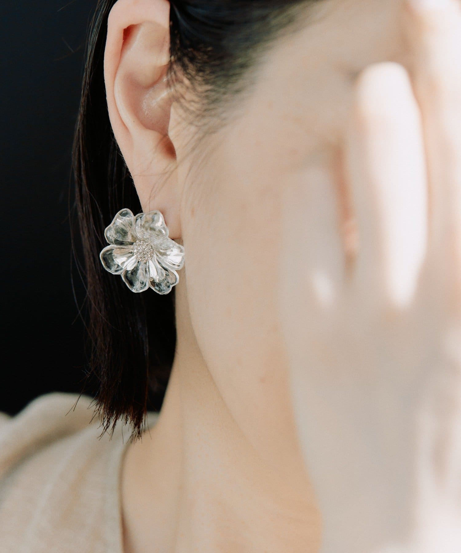 ear PAPILLONNER(イア パピヨネ) クリアペタルピアス
