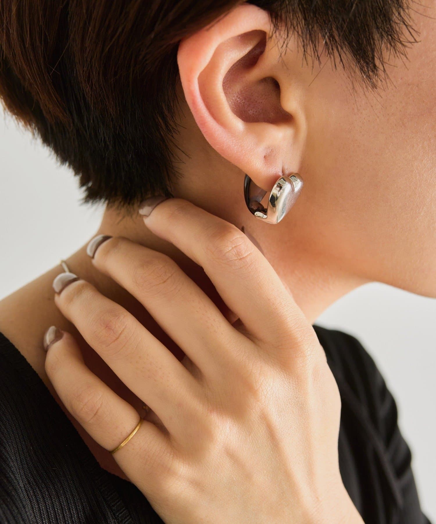 ear PAPILLONNER(イア パピヨネ) ハートクリアカラーピアス