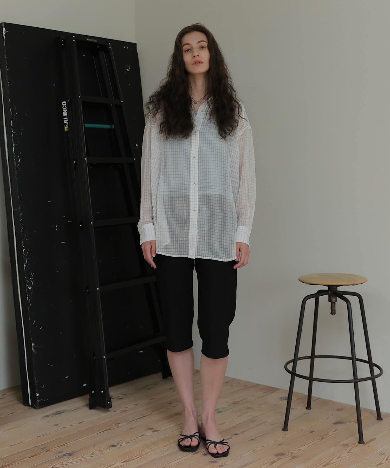 Kastane(カスタネ) 【CINAMOD】 CHECK SHEER SHIRT