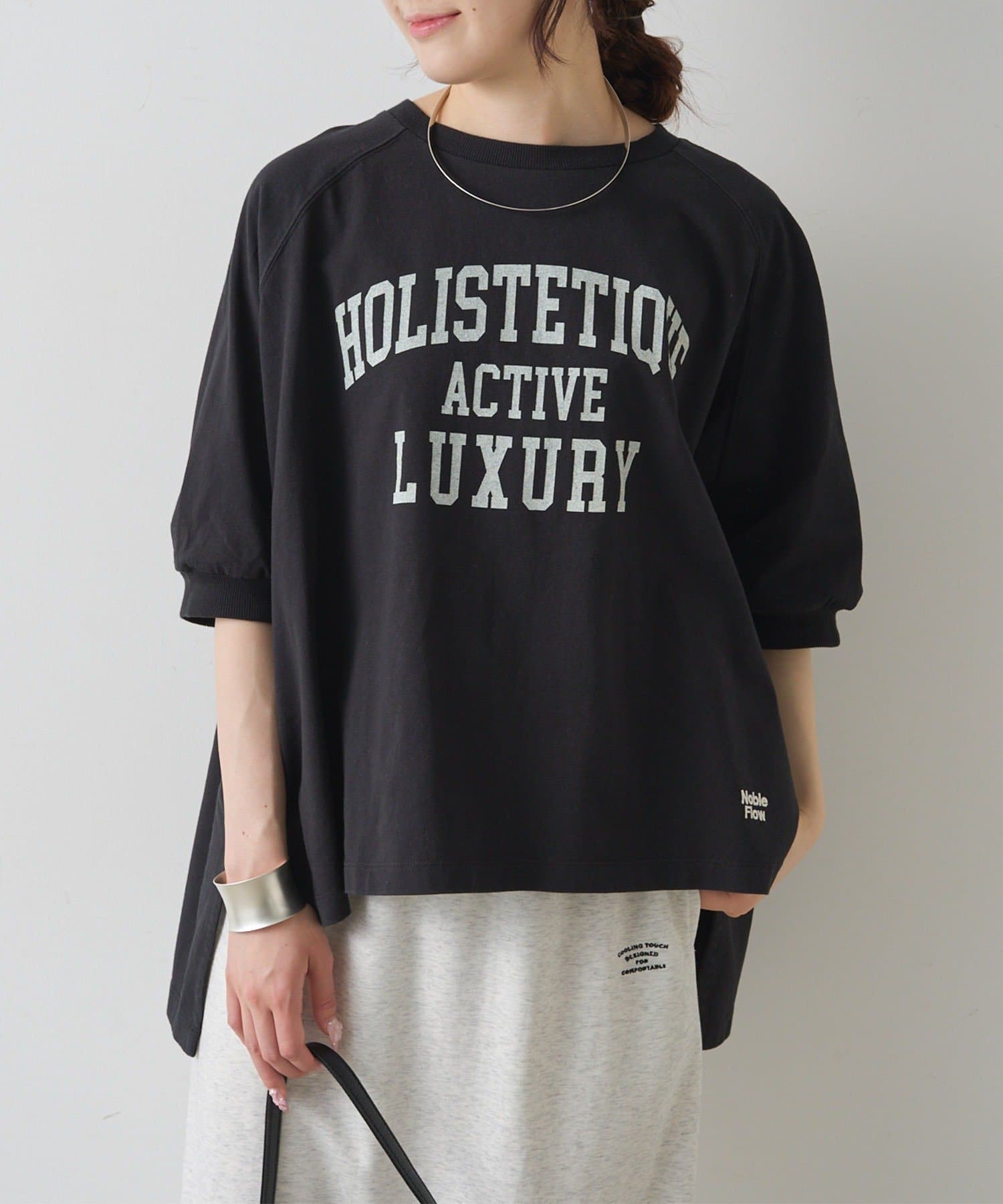 PUAL CE CIN(ピュアルセシン) USAコットンカレッジロゴTシャツ