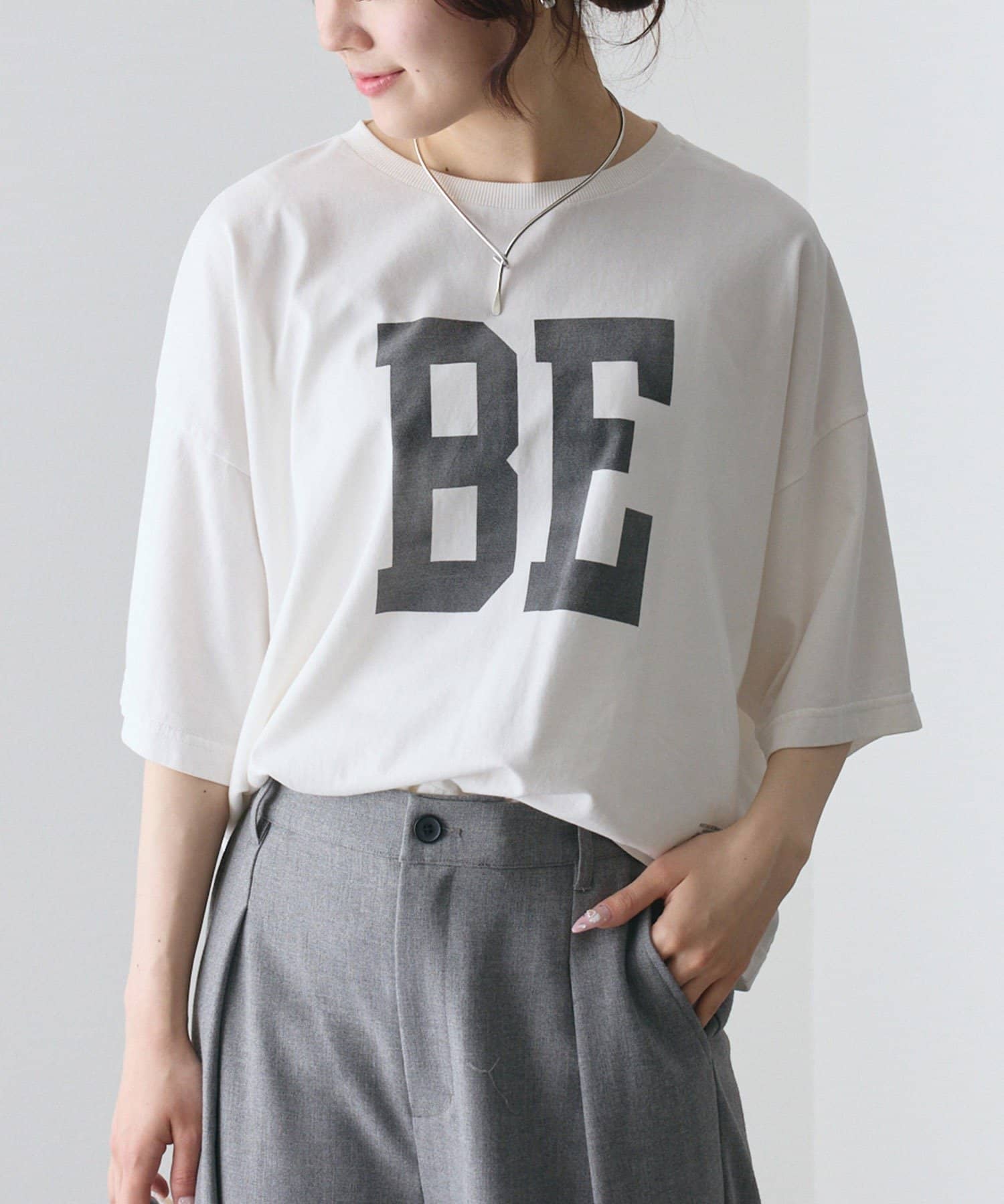 PUAL CE CIN(ピュアルセシン) 【リバイバル/新色追加】スーピマコットンBIGロゴショートTシャツ